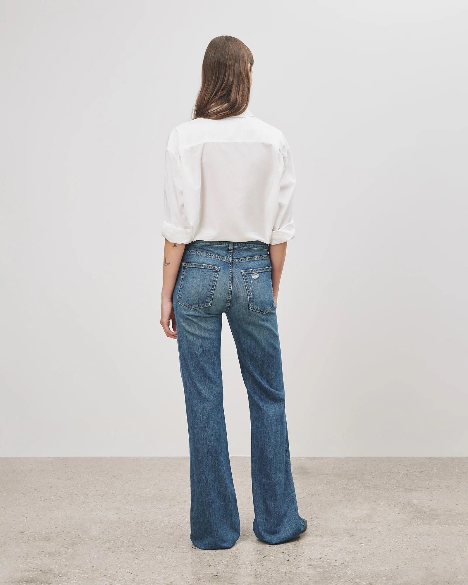 Nili Lotan Celia Jeans Washed Blue