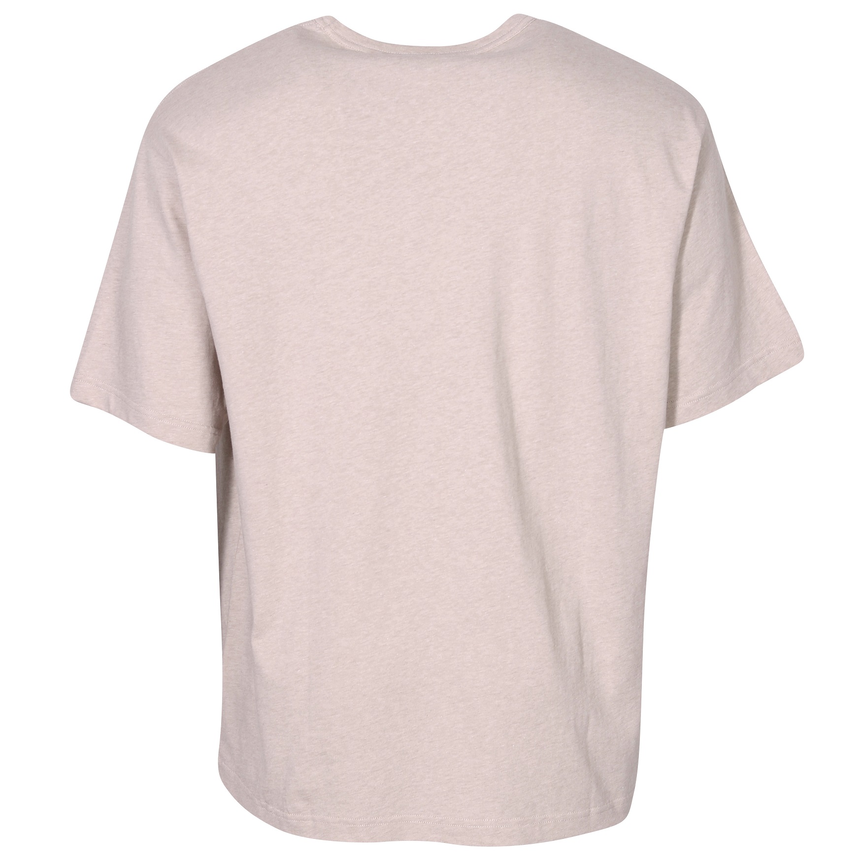ACNE STUDIOS Unisex Oversize Face T-Shirt in Oatmeal Melange M