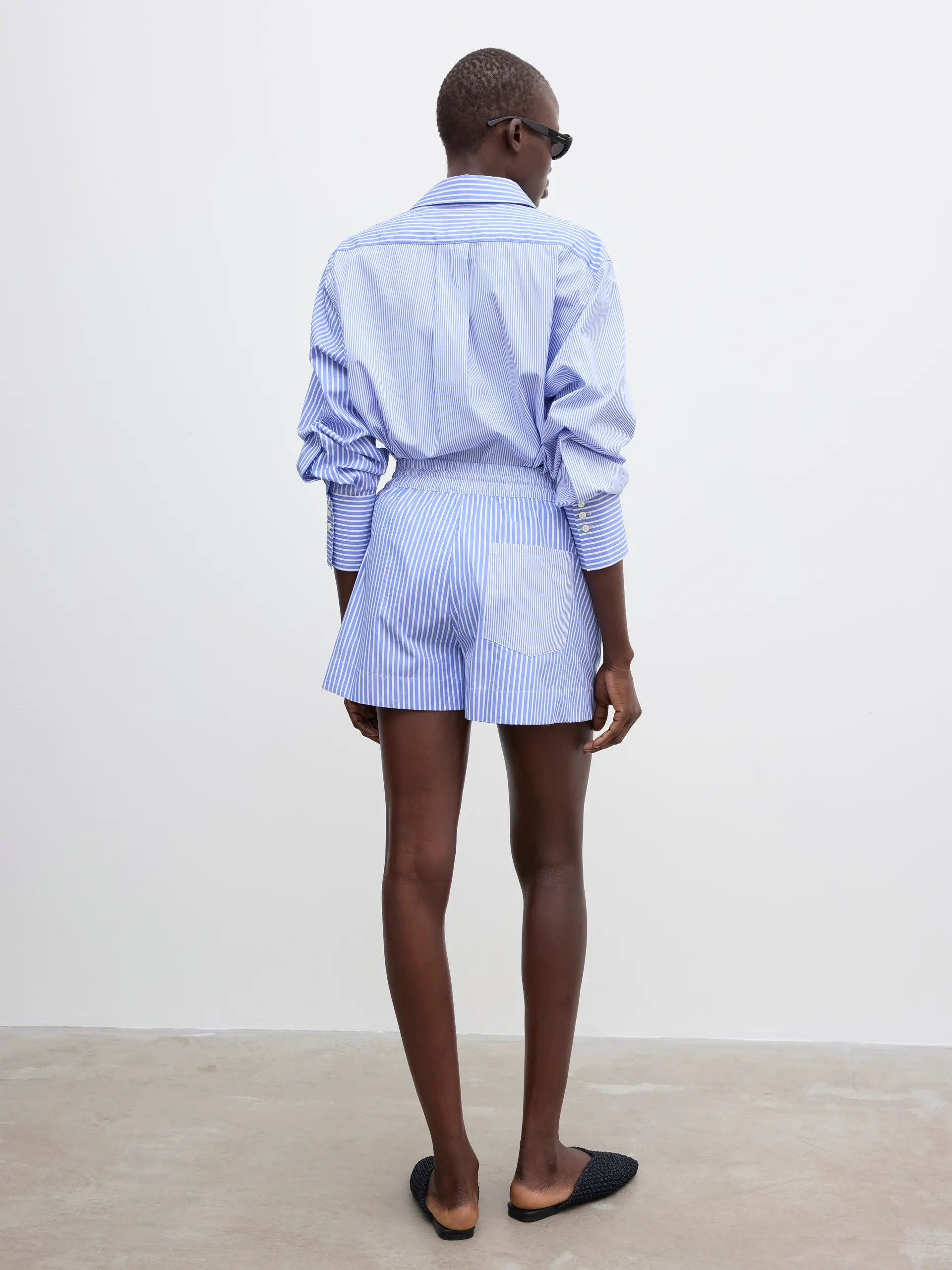 DAGMAR Boxer Shorts in Blue Stripe DAGMAR Boxer Shorts in Blue Stripe