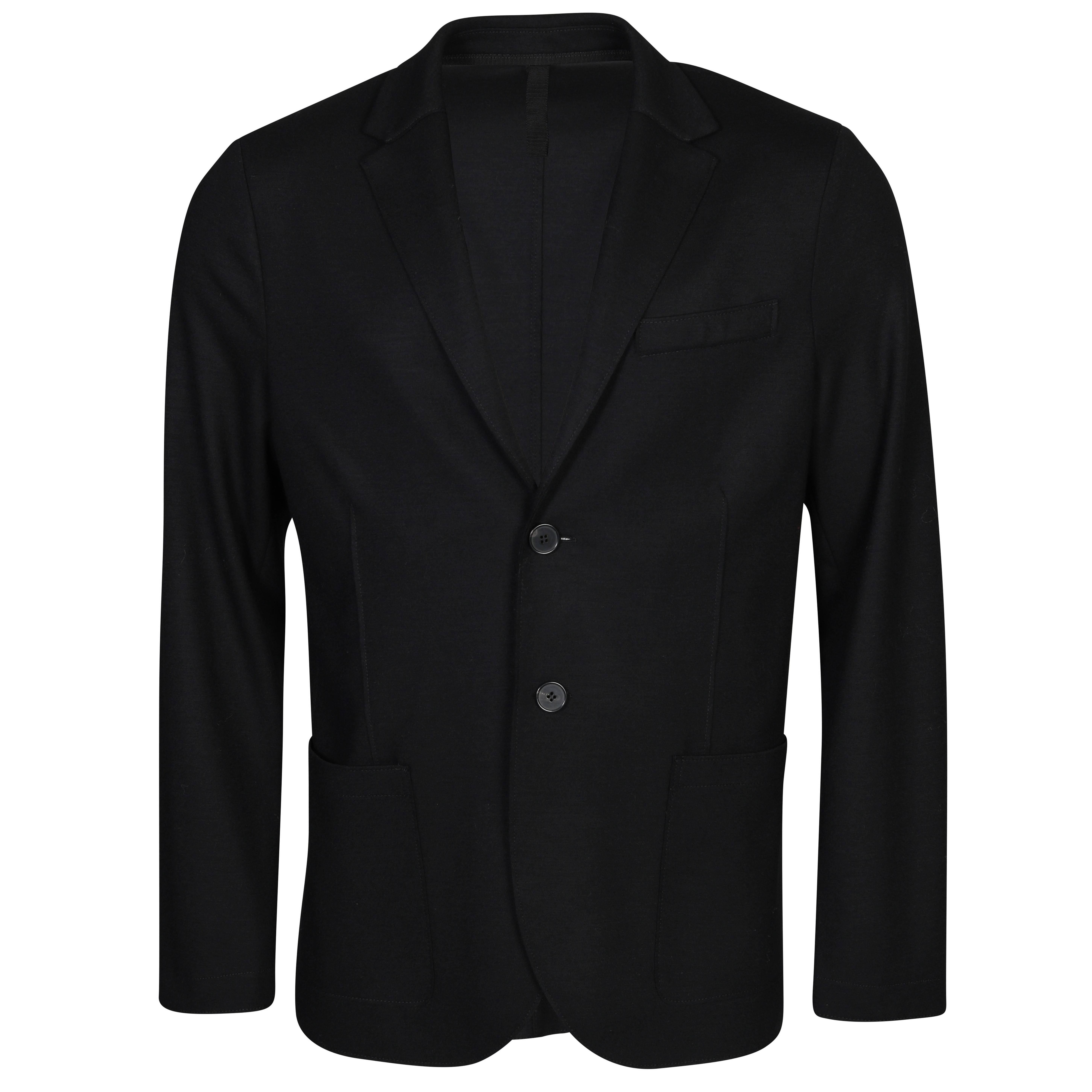 HARRIS WHARF Wool Jacket in Black 46