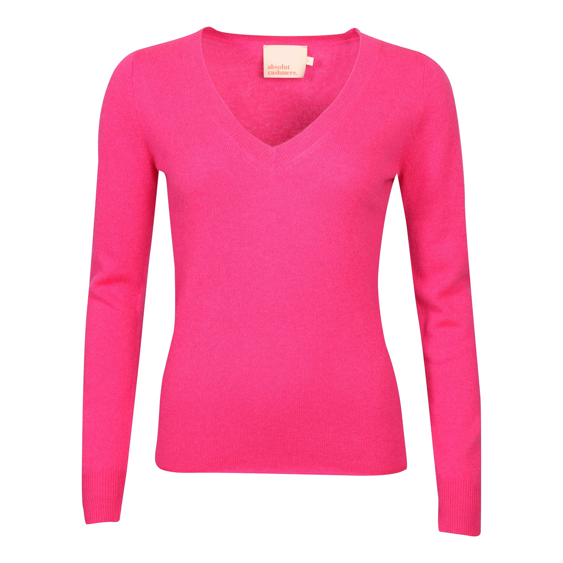 Absolut Cashmere Fitted V-Pullover in Pink S