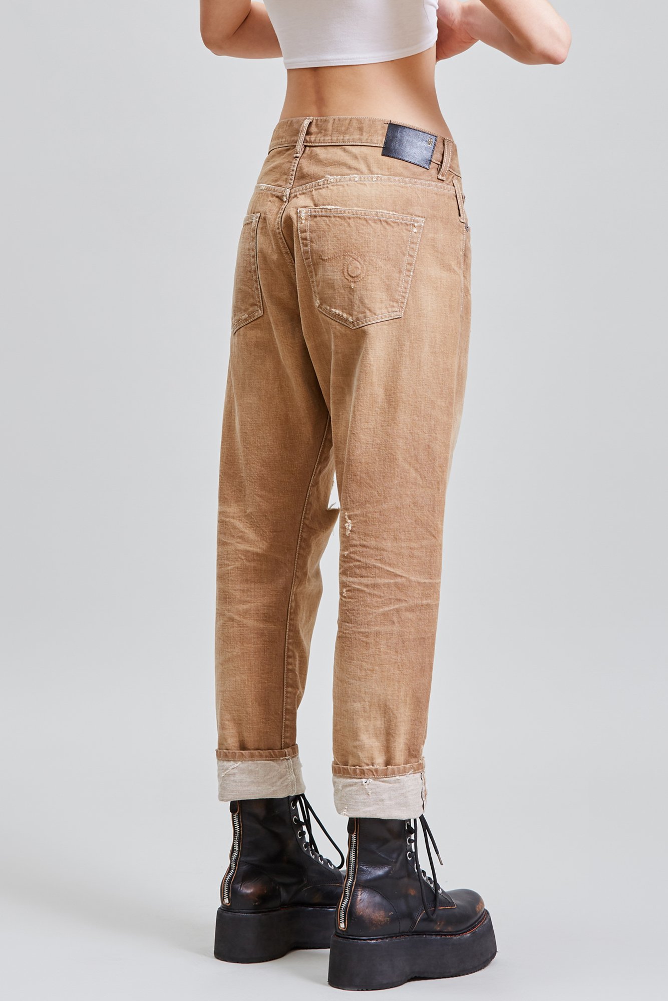 R13 Cross Over Jeans Kala Camel