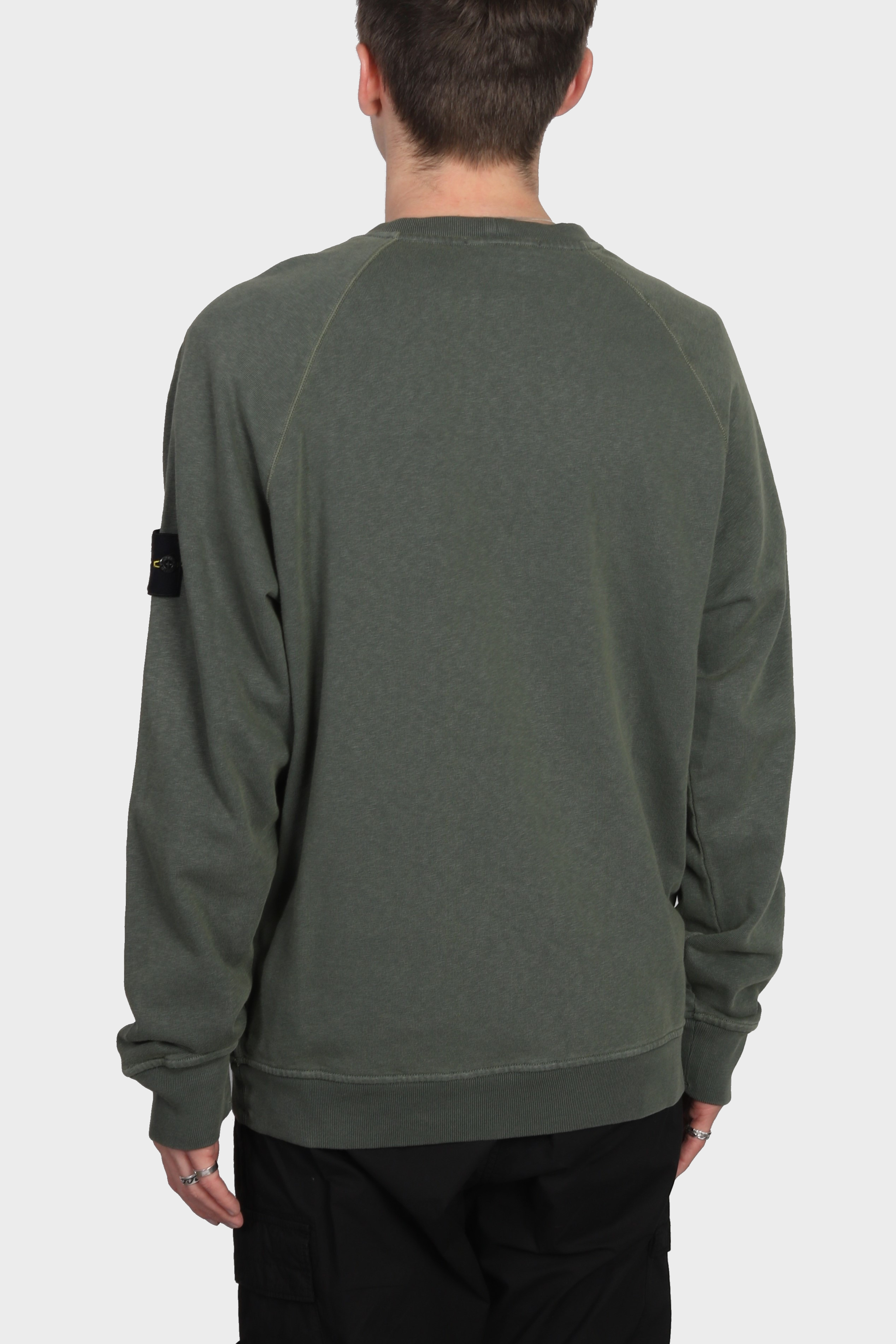 STONE ISLAND Vintage Sweatshirt in Washed Green L
