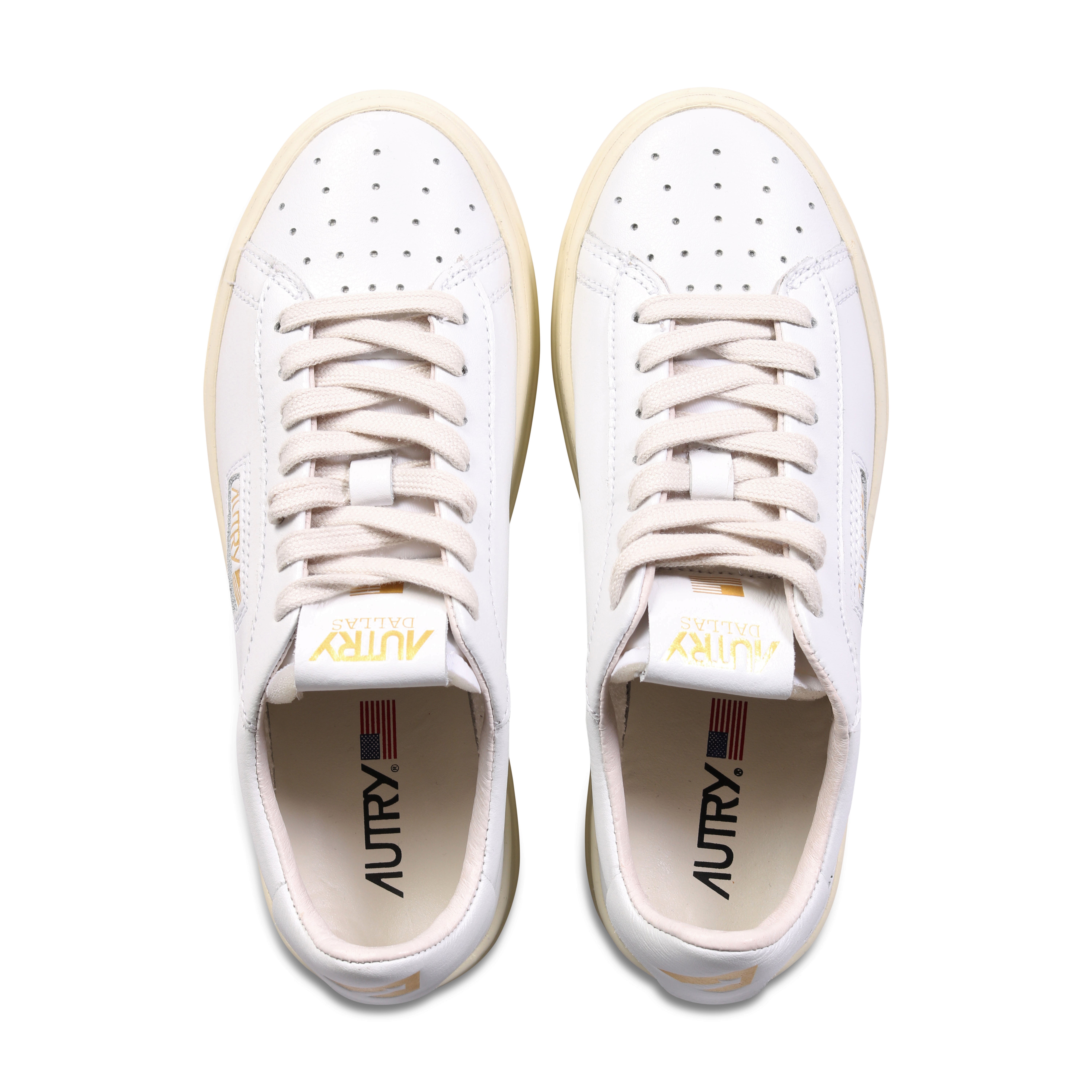 Autry Action Shoes Dallas Low Sneaker White/Platinum 35