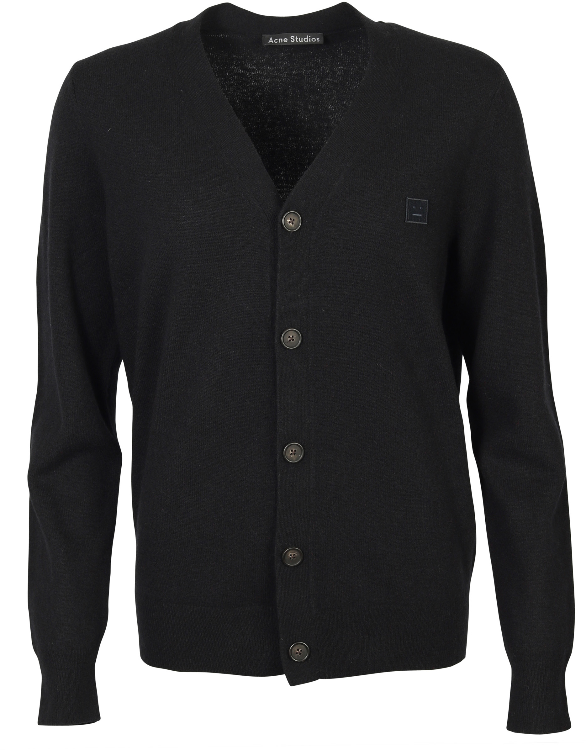Acne Studios Knit Cardigan Keve Face Black