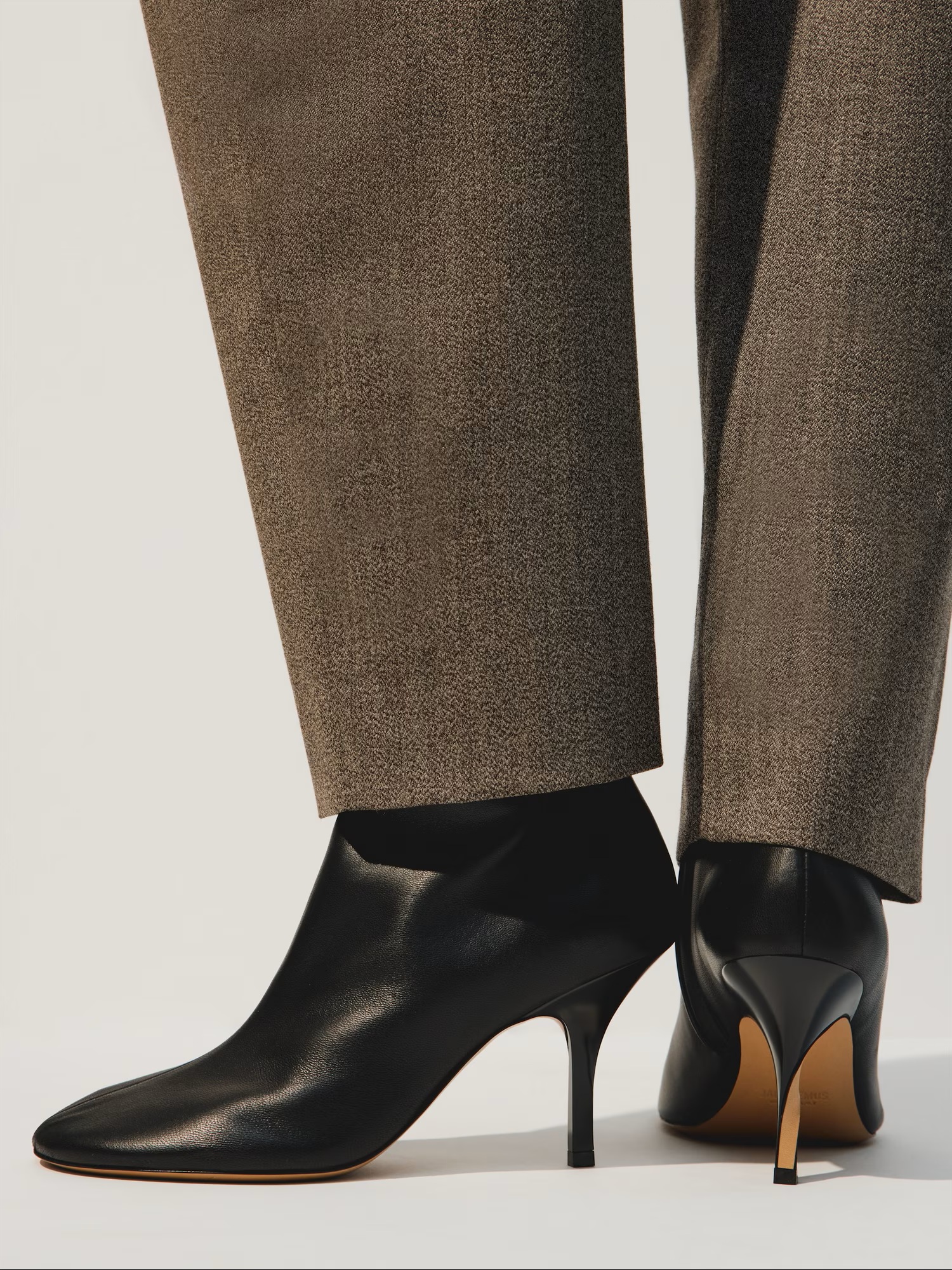 JACQUEMUS Collant Ankle Boots in Black