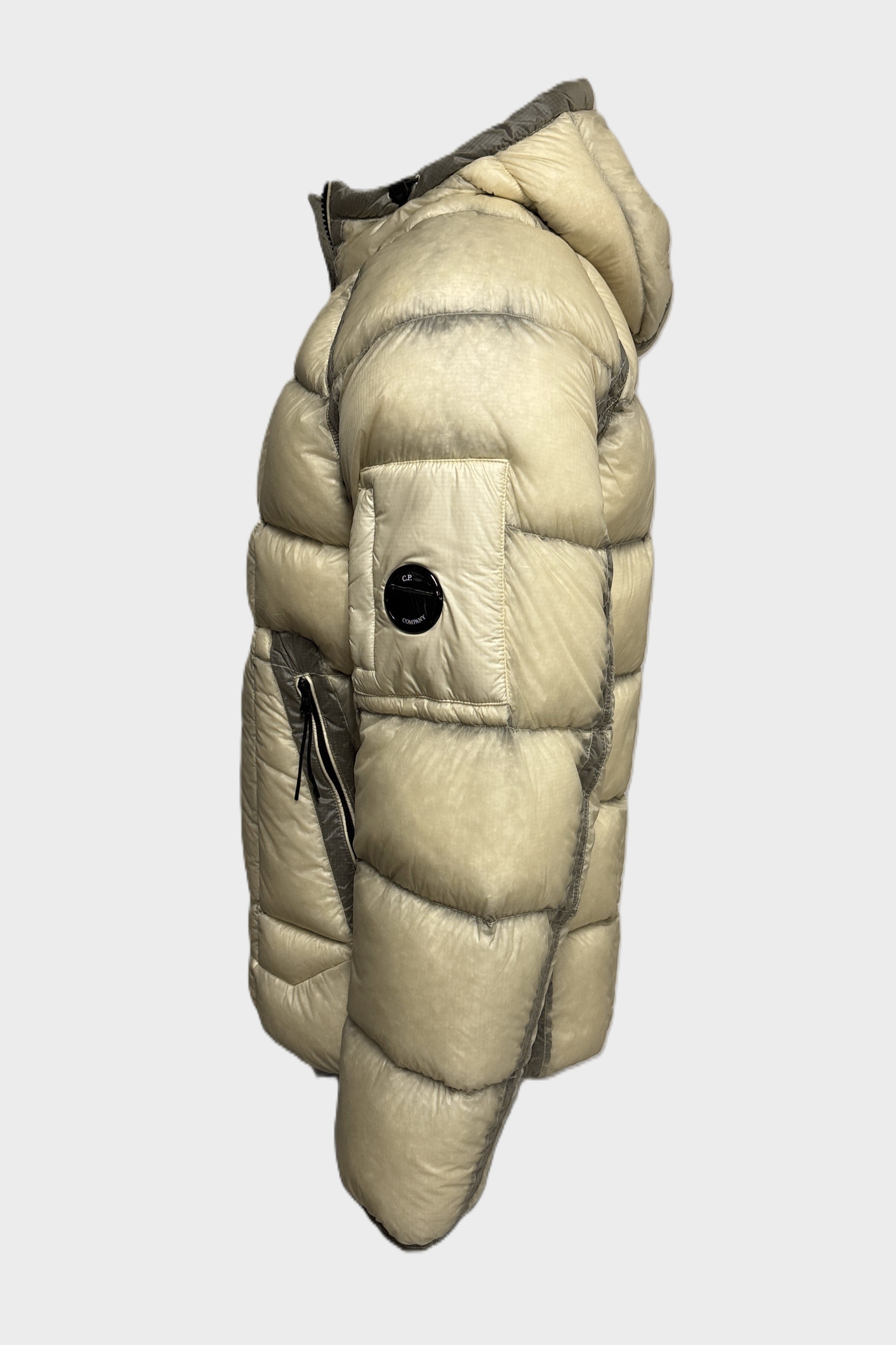 C.P. COMPANY D.D. Shell Hodded Down Jacket in Pistachio