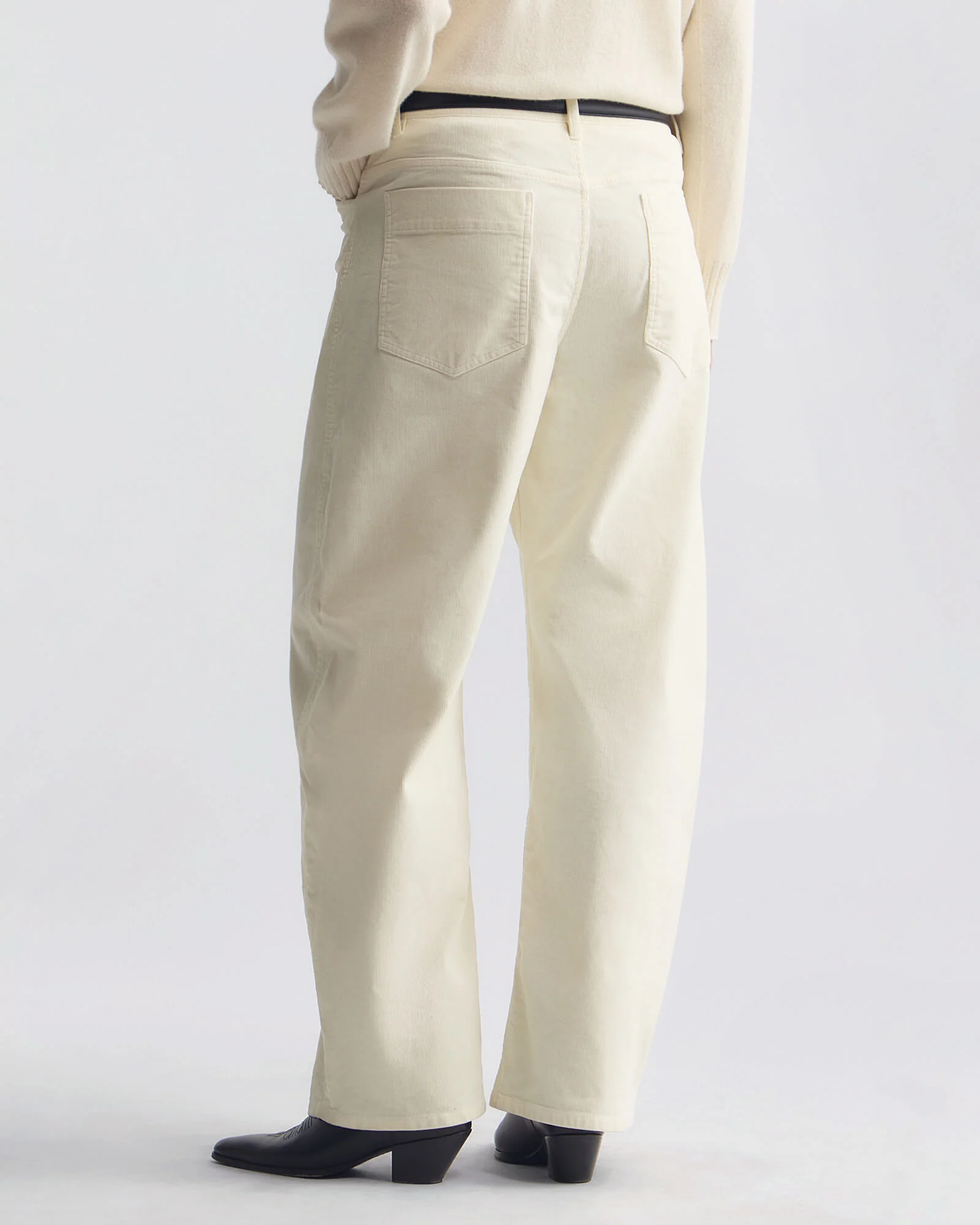 NILI LOTAN Tribeca Corduroy Pant in Stone