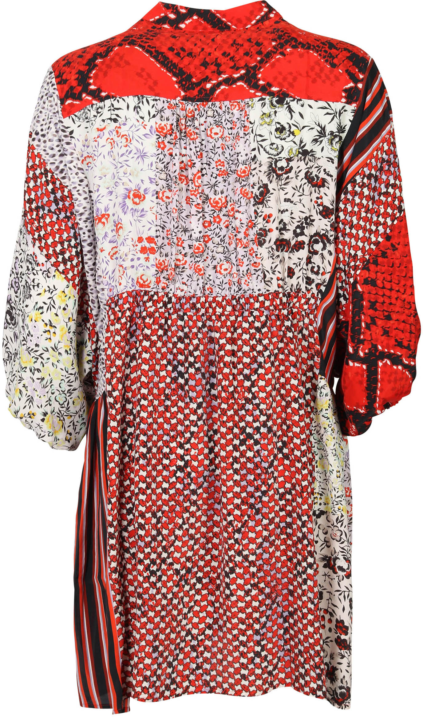 Lala Berlin Dress Daffie Multi Patchwork Printed
