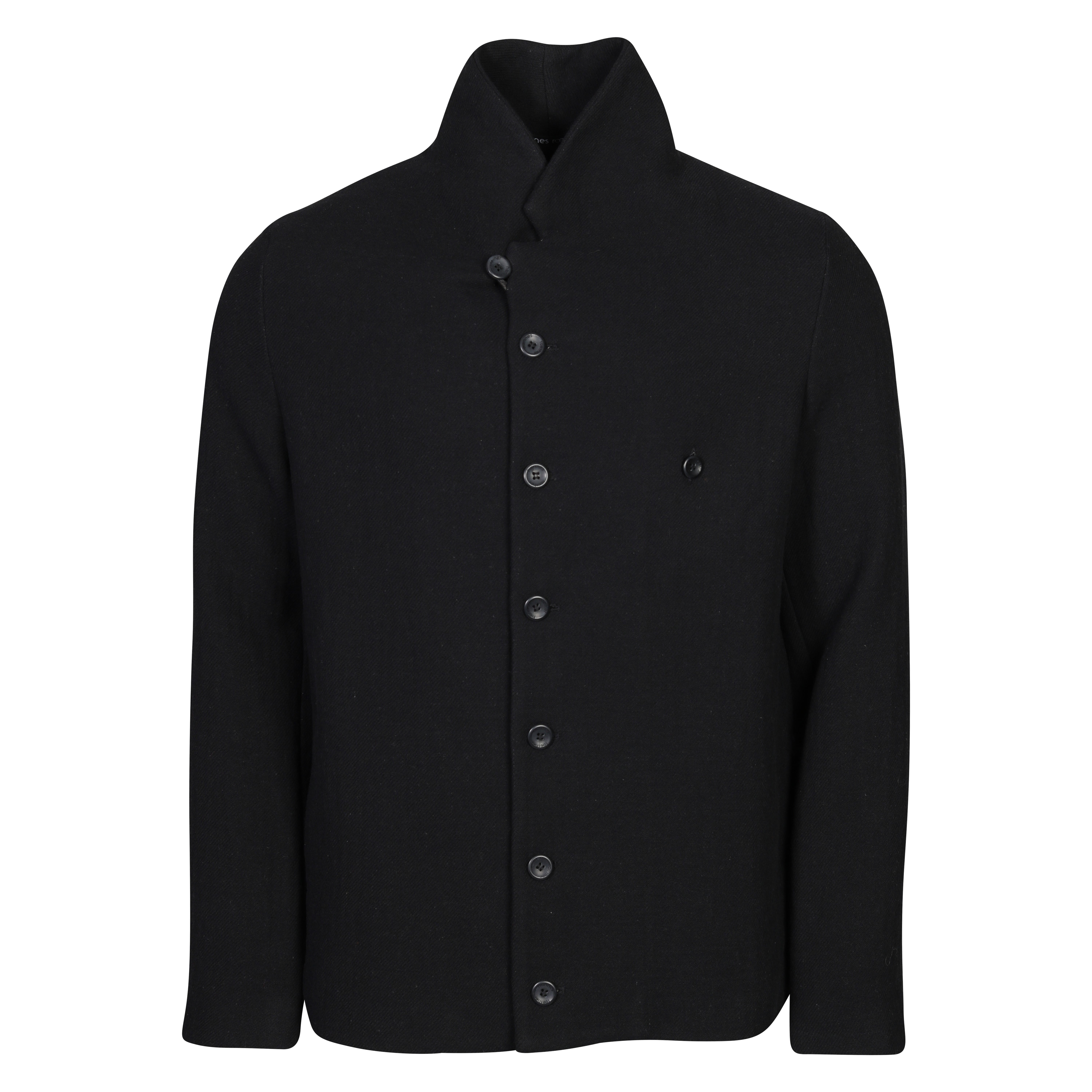 Hannes Roether Cotton Wool Jacket in Black
