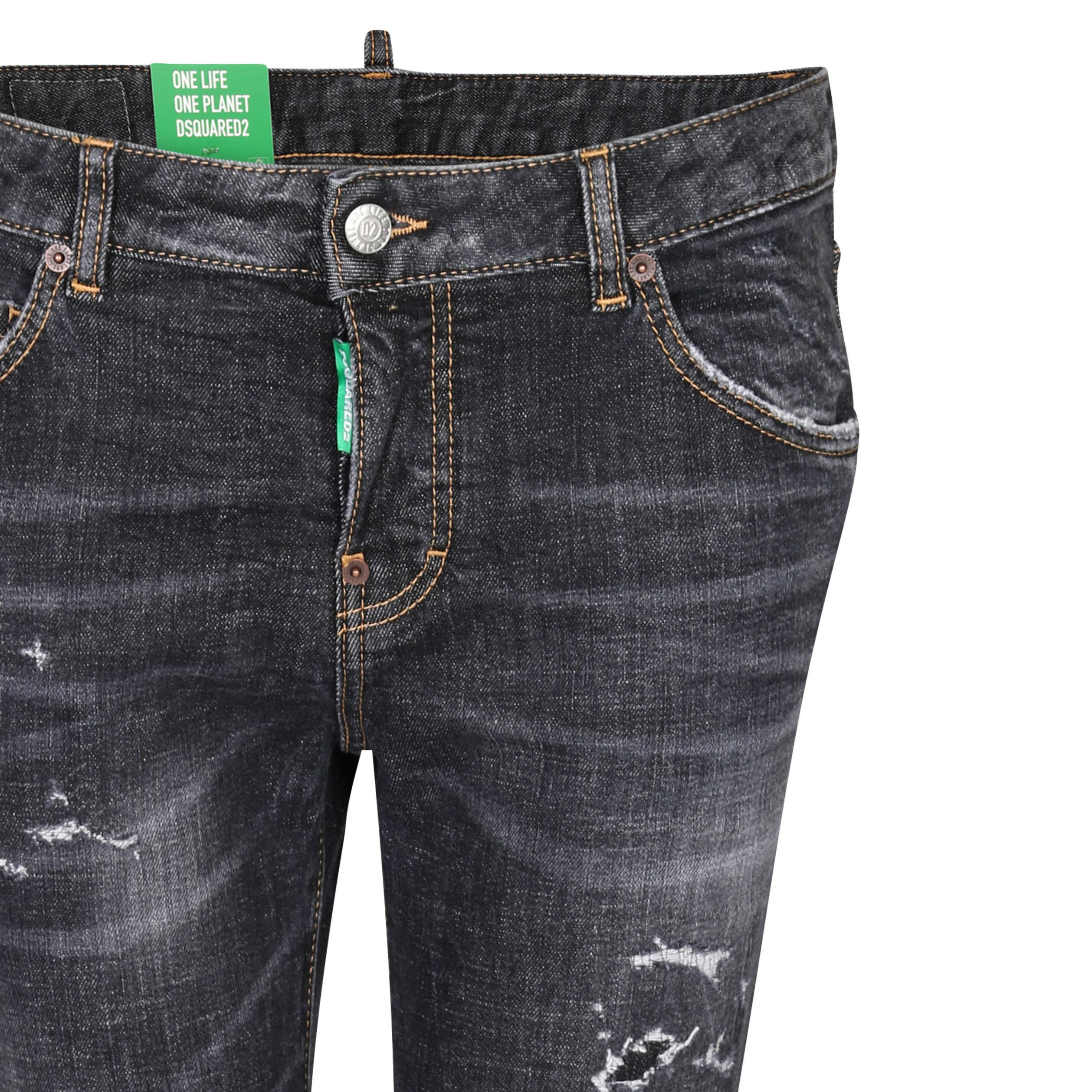 DSQUARED2 Green Label Cool Girl Jeans in Washed Black IT 38 / DE 32