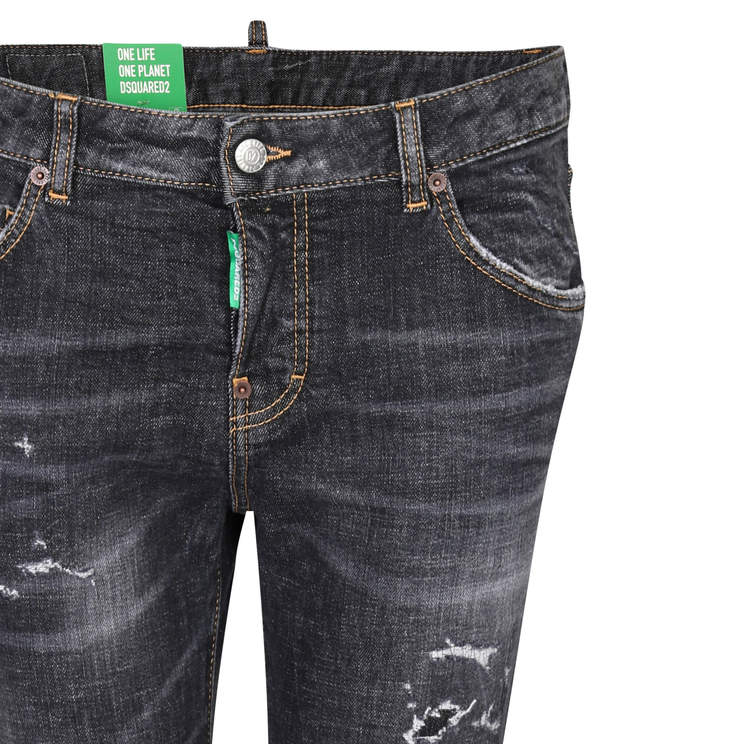 DSQUARED2 Green Label Cool Girl Jeans in Washed Black IT 44 / DE 38