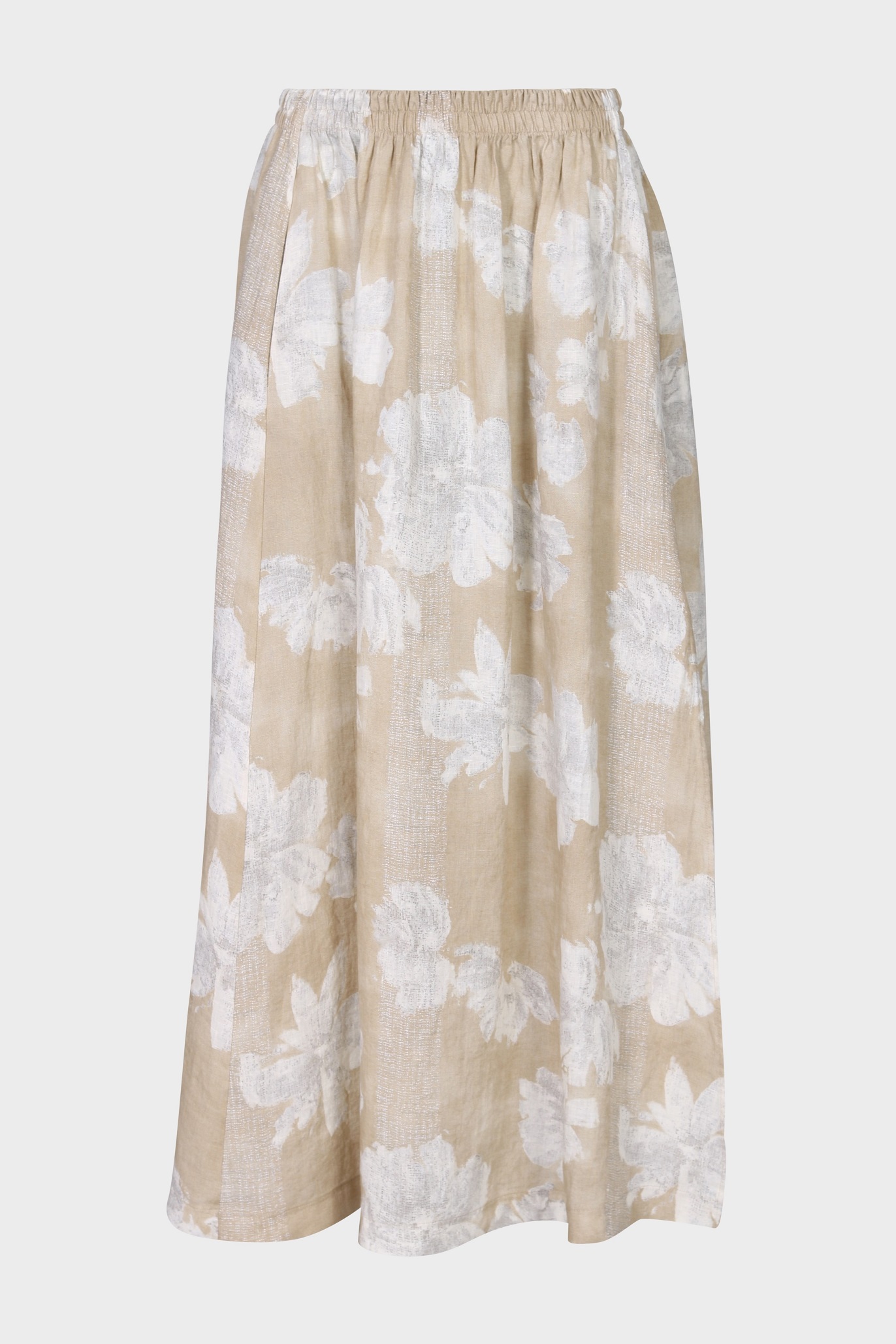 TANDEM Linen Maxi Skirt in Beige TANDEM Linen Maxi Skirt in Beige