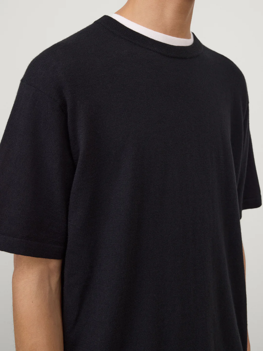 LISA YANG Bradley Cotton/Cashmere T-Shirt in Black