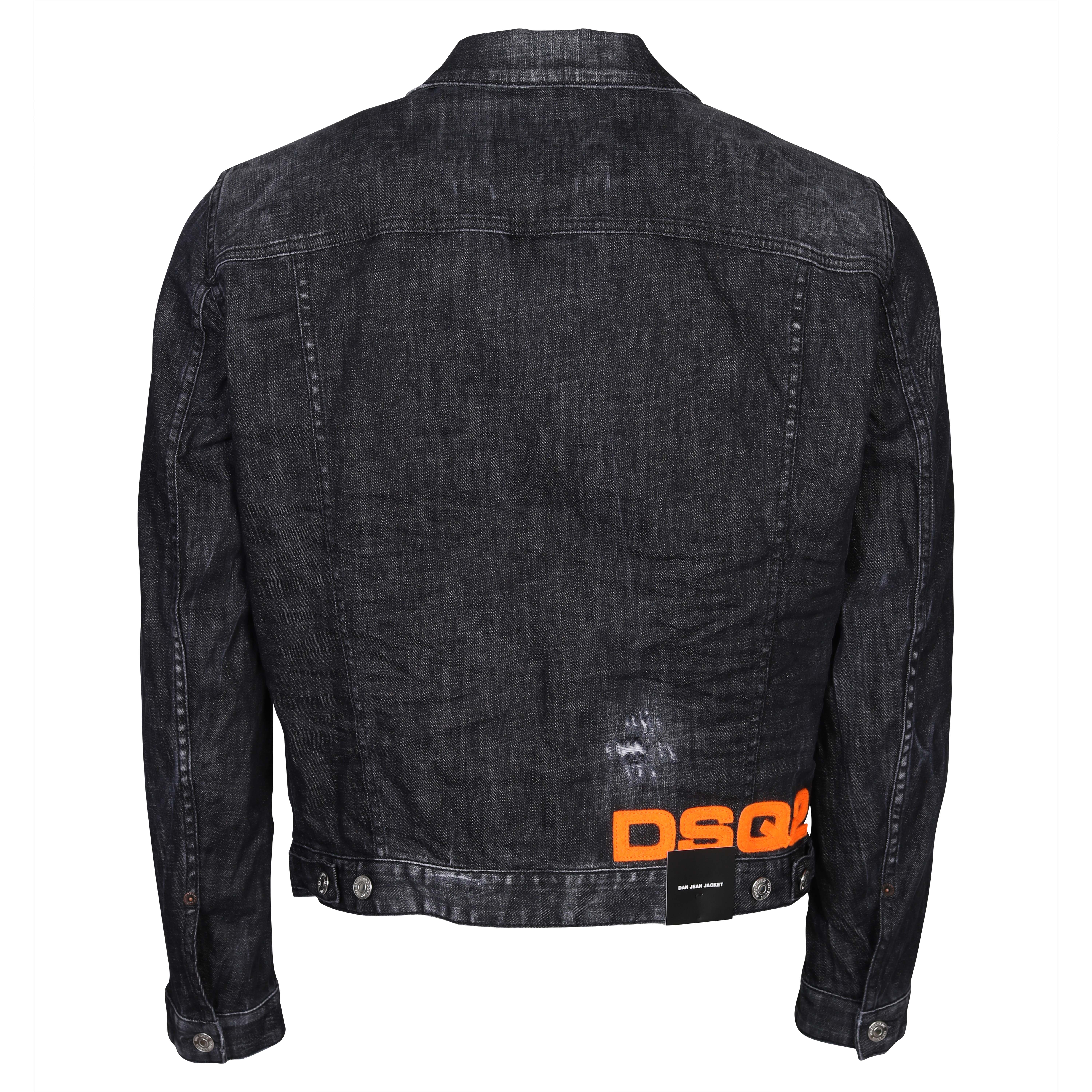 Dsquared Denim Jacket Black Washed