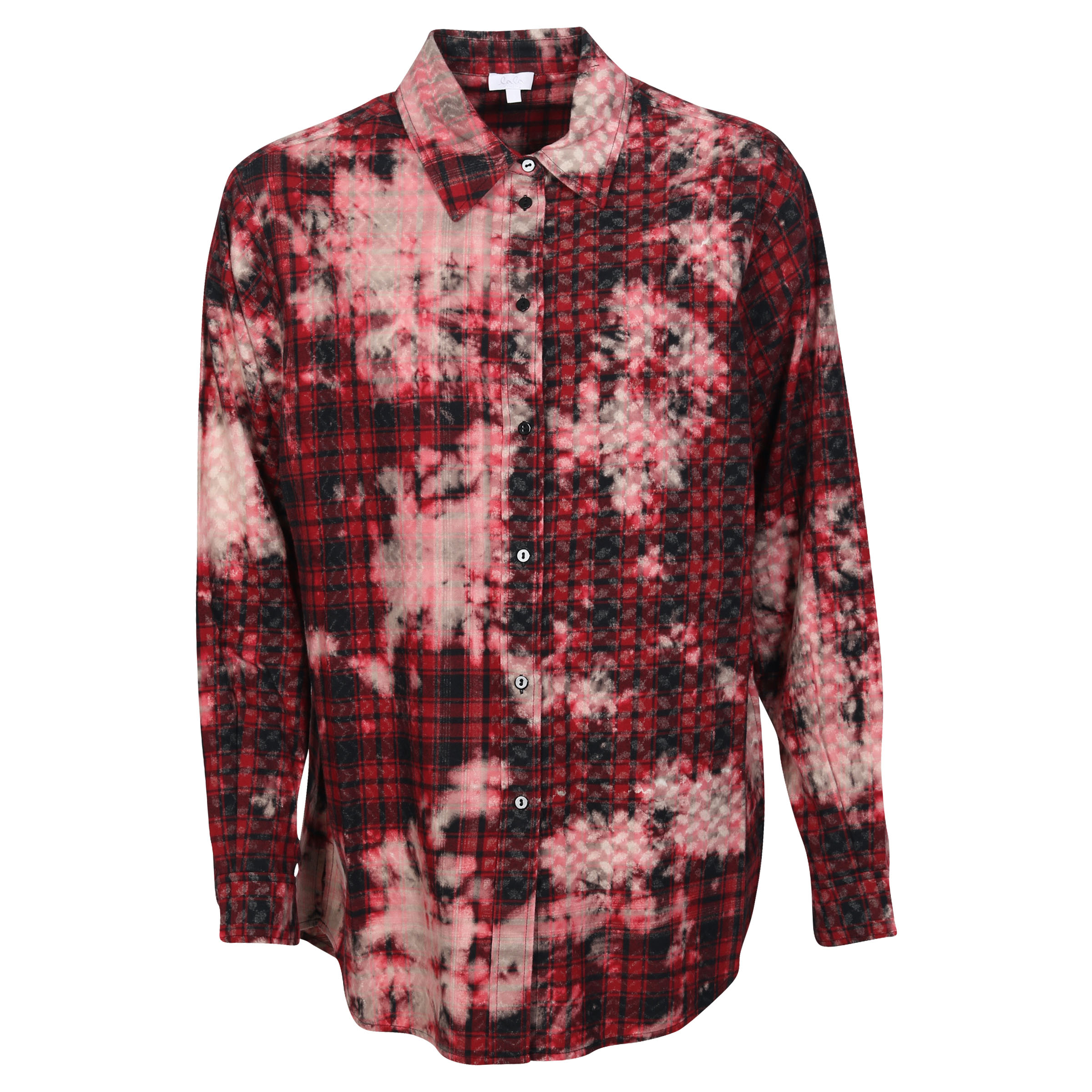 Lala Berlin Blouse Benett Bleached Check Kufiya