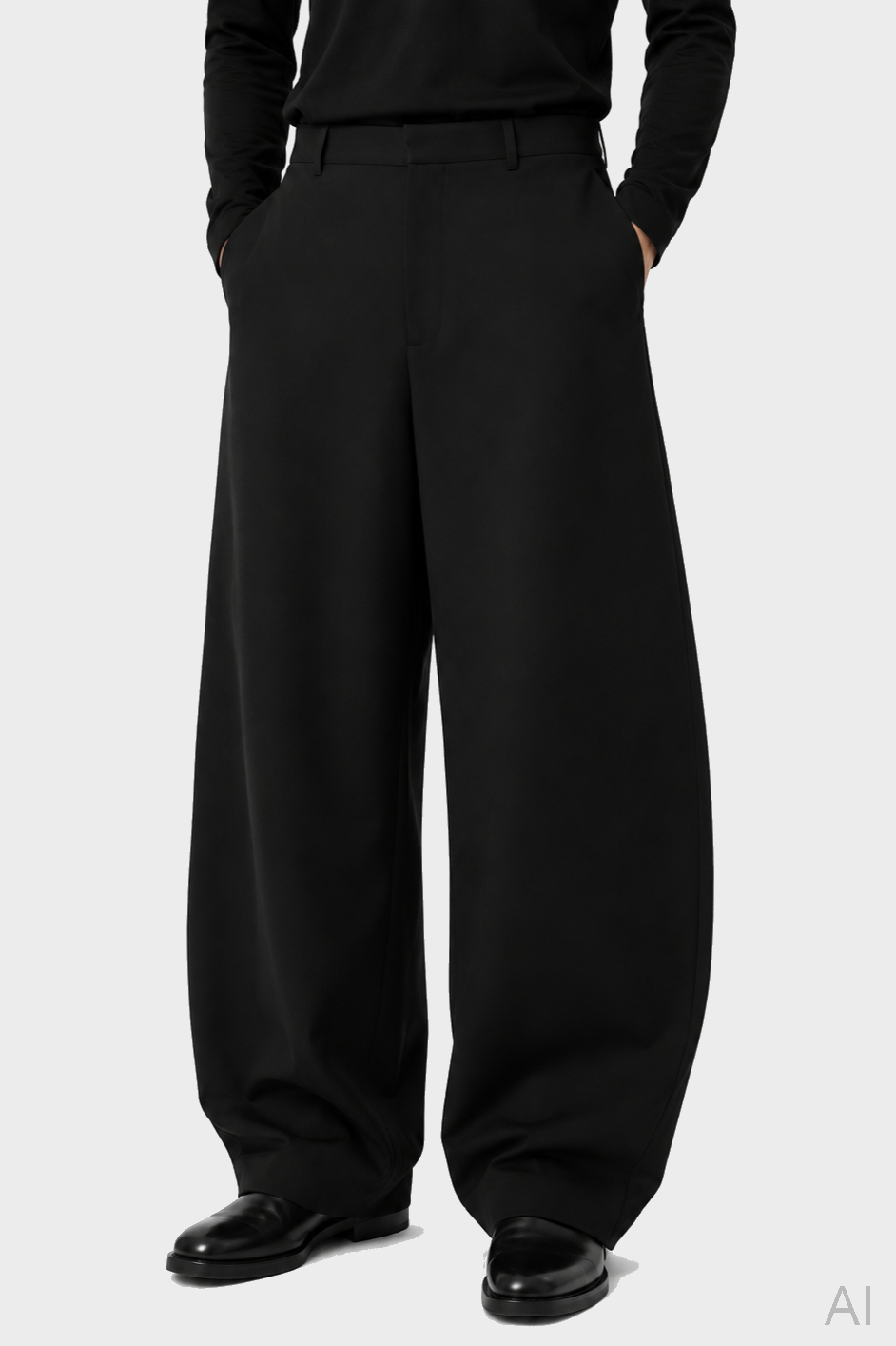YOU MUST CREATE Like a Trouser Wool Blend in Black 36