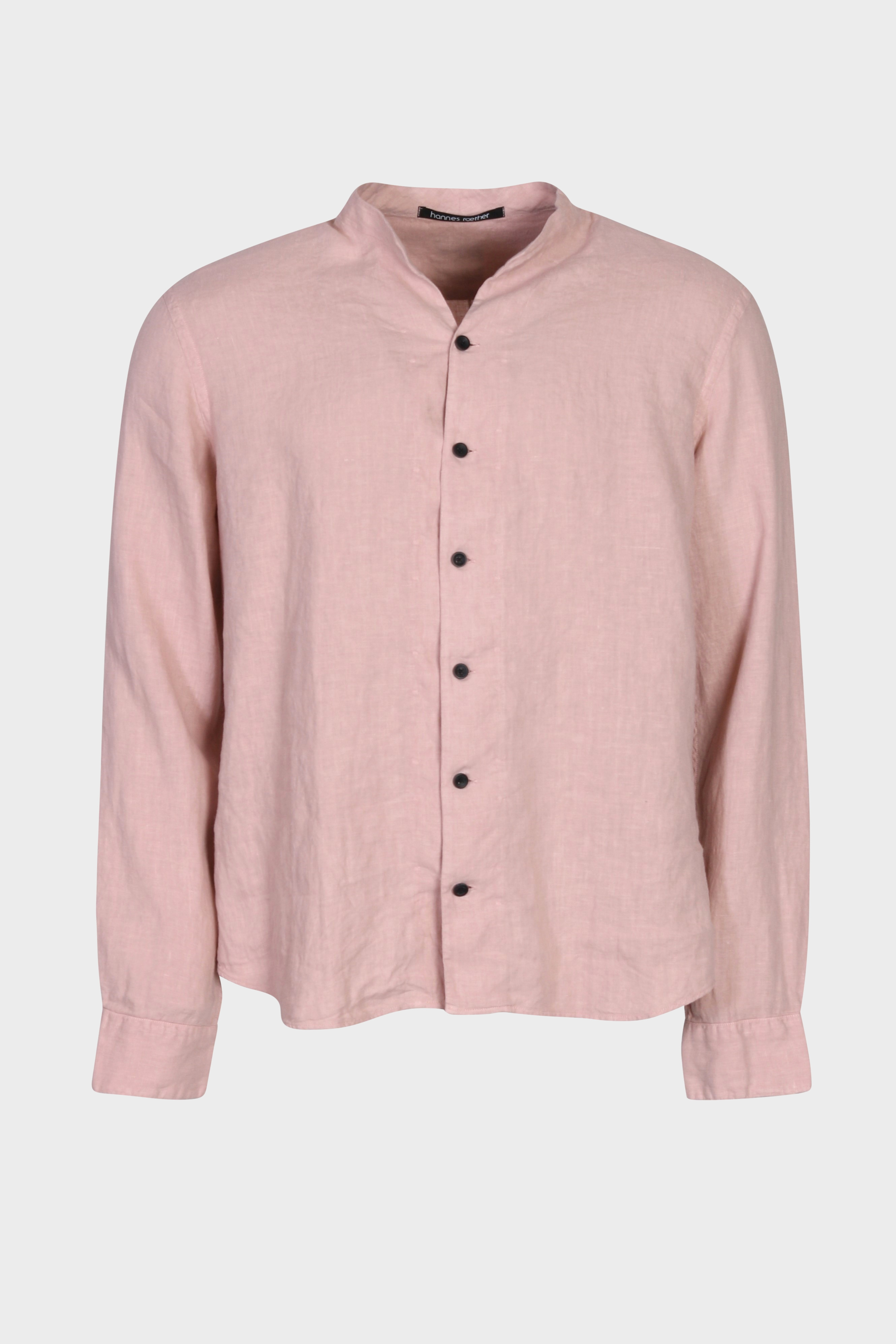 HANNES ROETHER Linen Shirt in Rosé