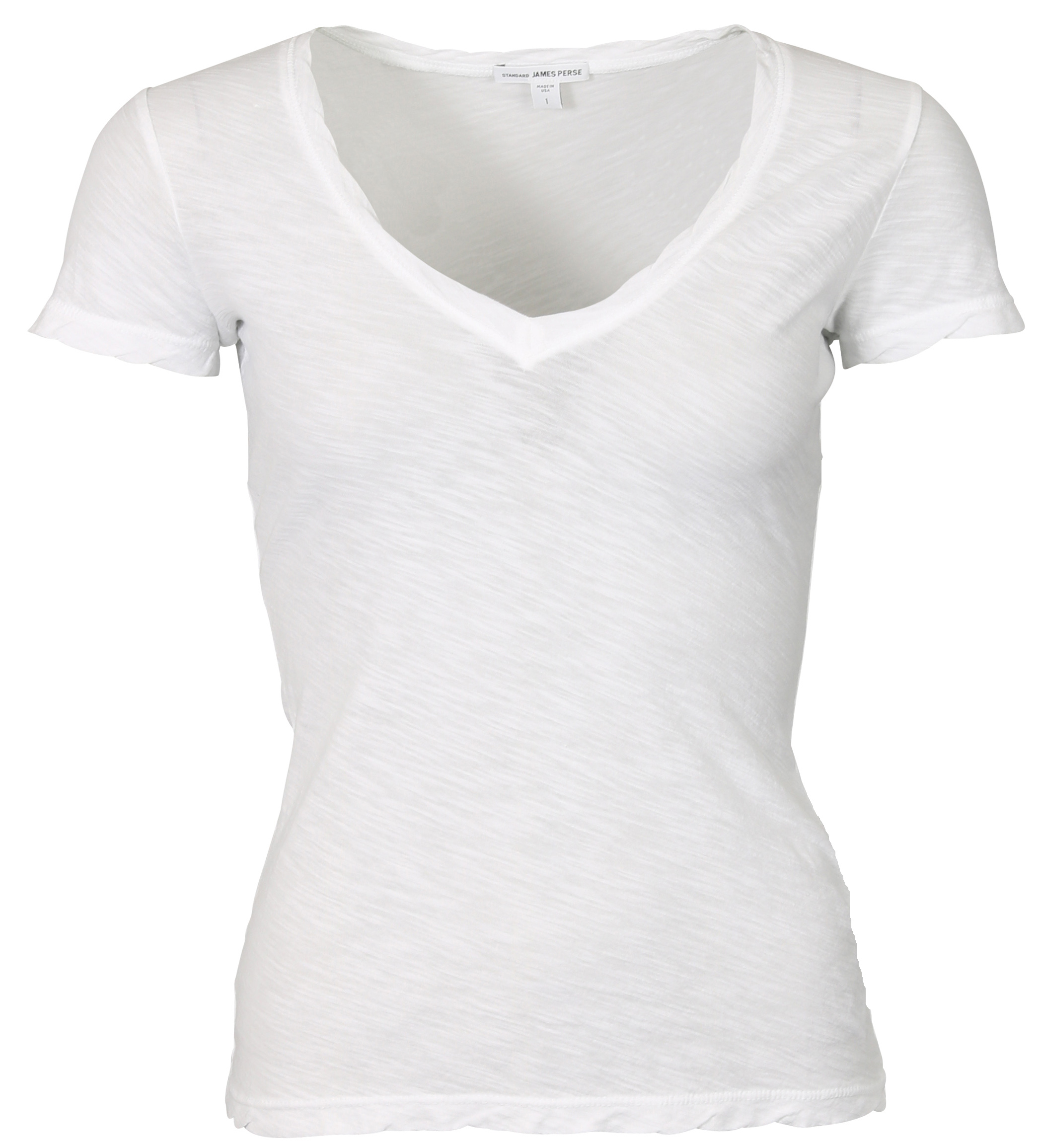 Women's James Perse V Neck T-Shirt White