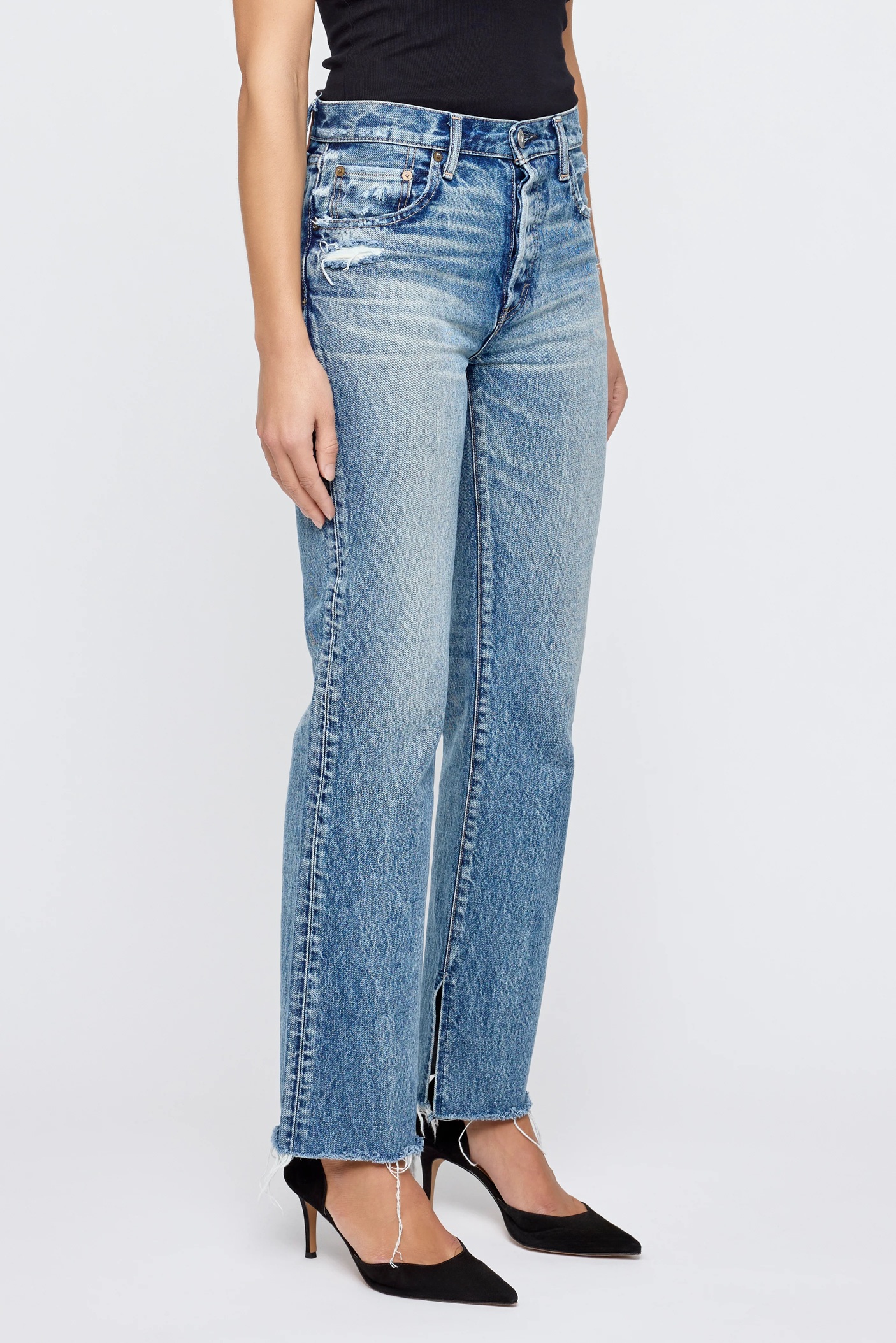 MOUSSY VINTAGE Jeans Straight Foster in Blue