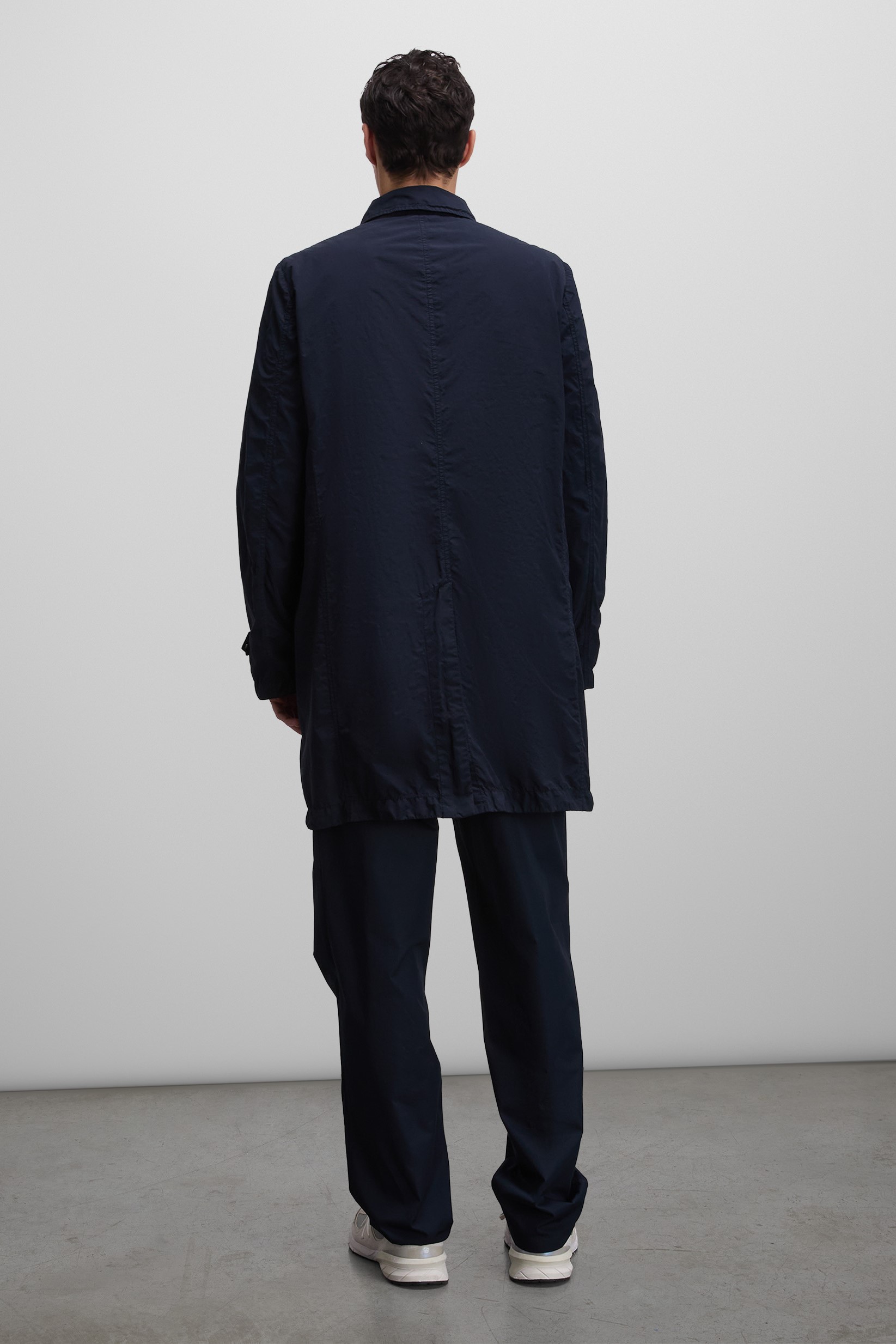 ASPESI Light Rain Coat in Navy