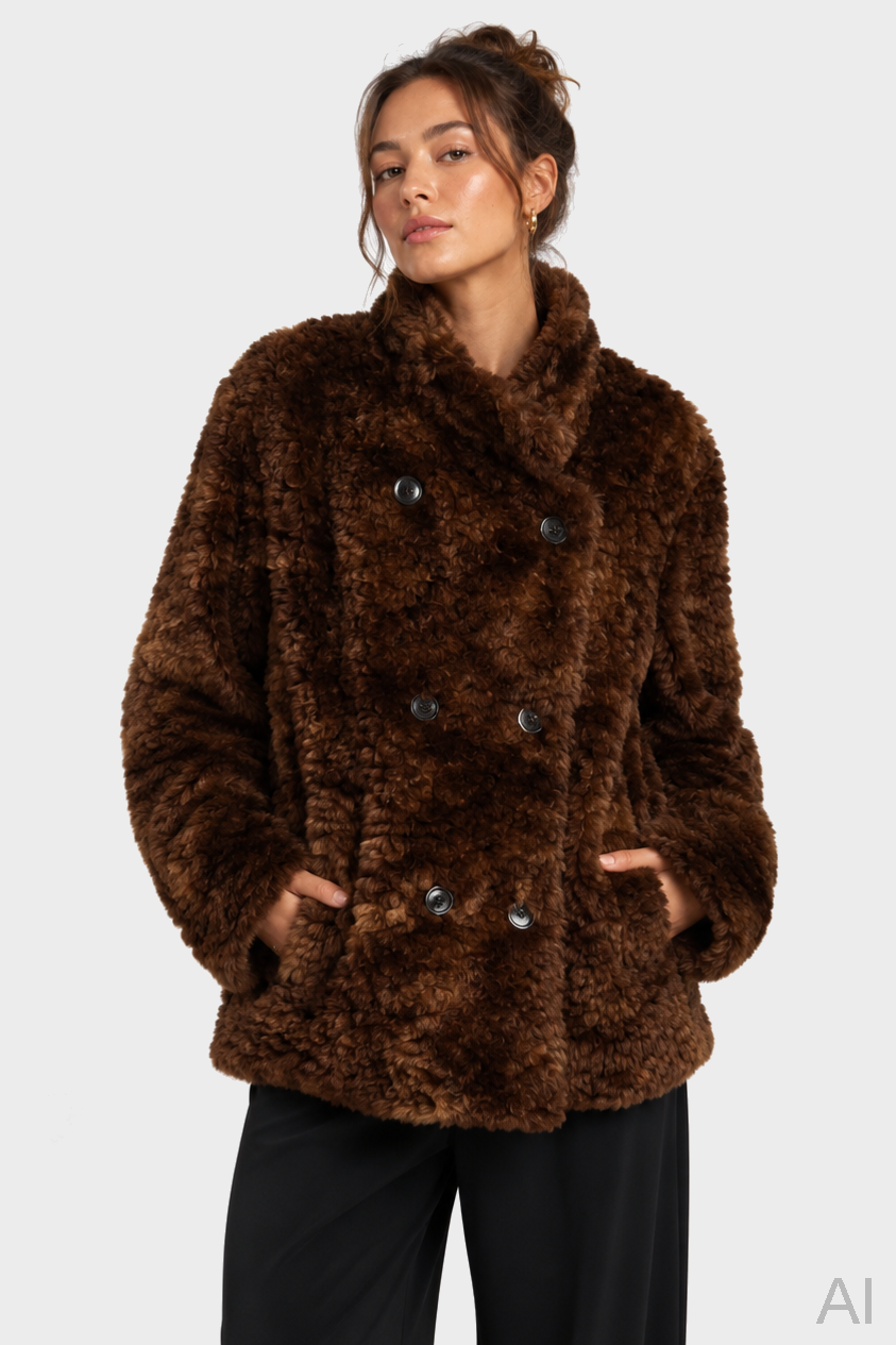 ISABEL MARANT ÉTOILE Jya Fake Fur Jacket FR40 / DE38