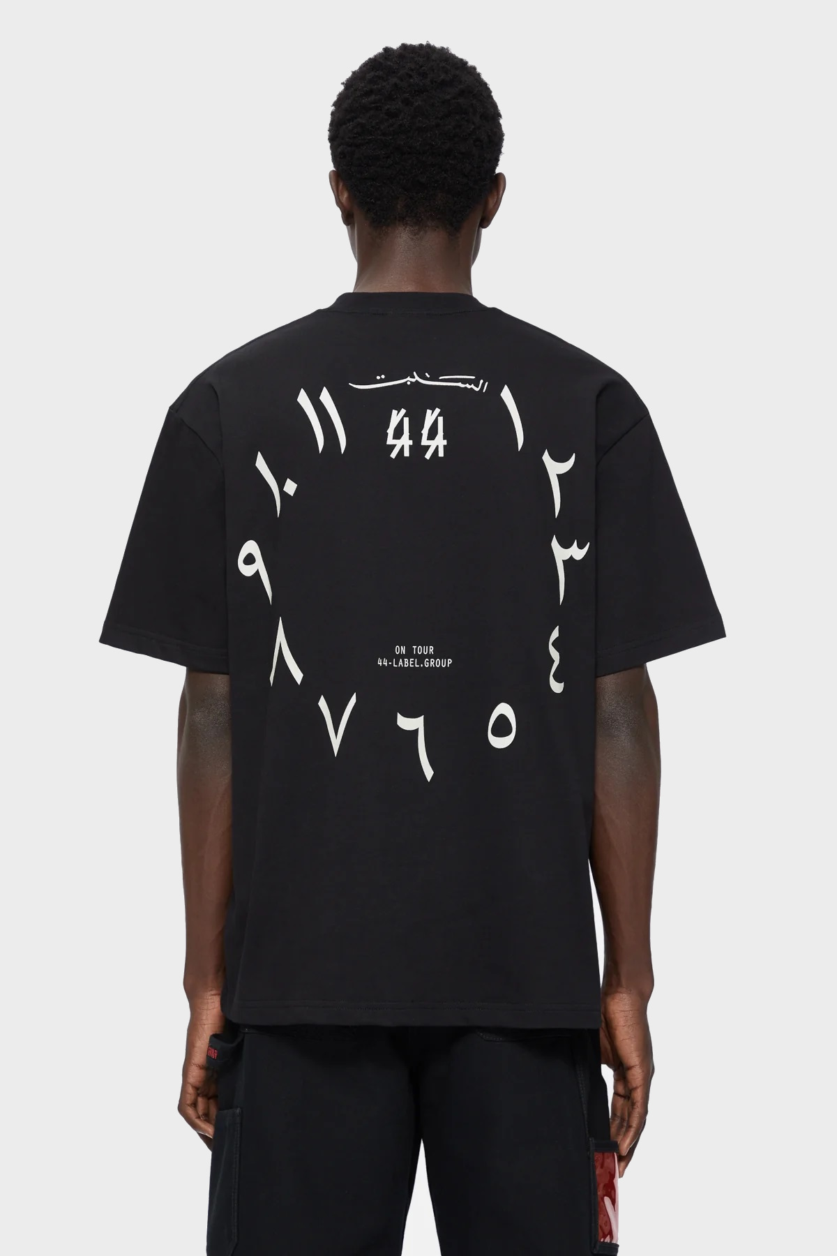 44 LABEL GROUP Arabic Dial Tee in Black S