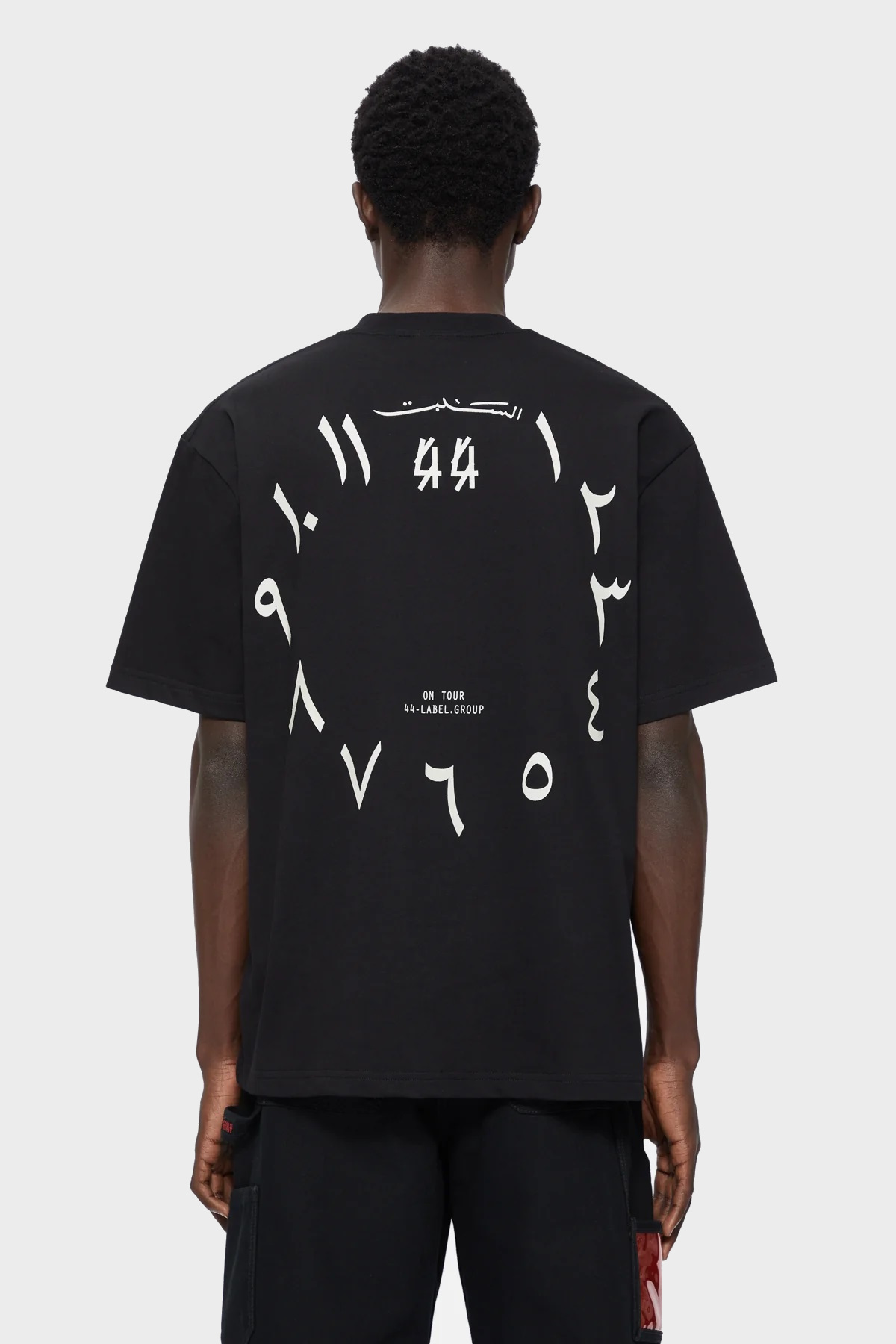 44 LABEL GROUP Arabic Dial Tee in Black