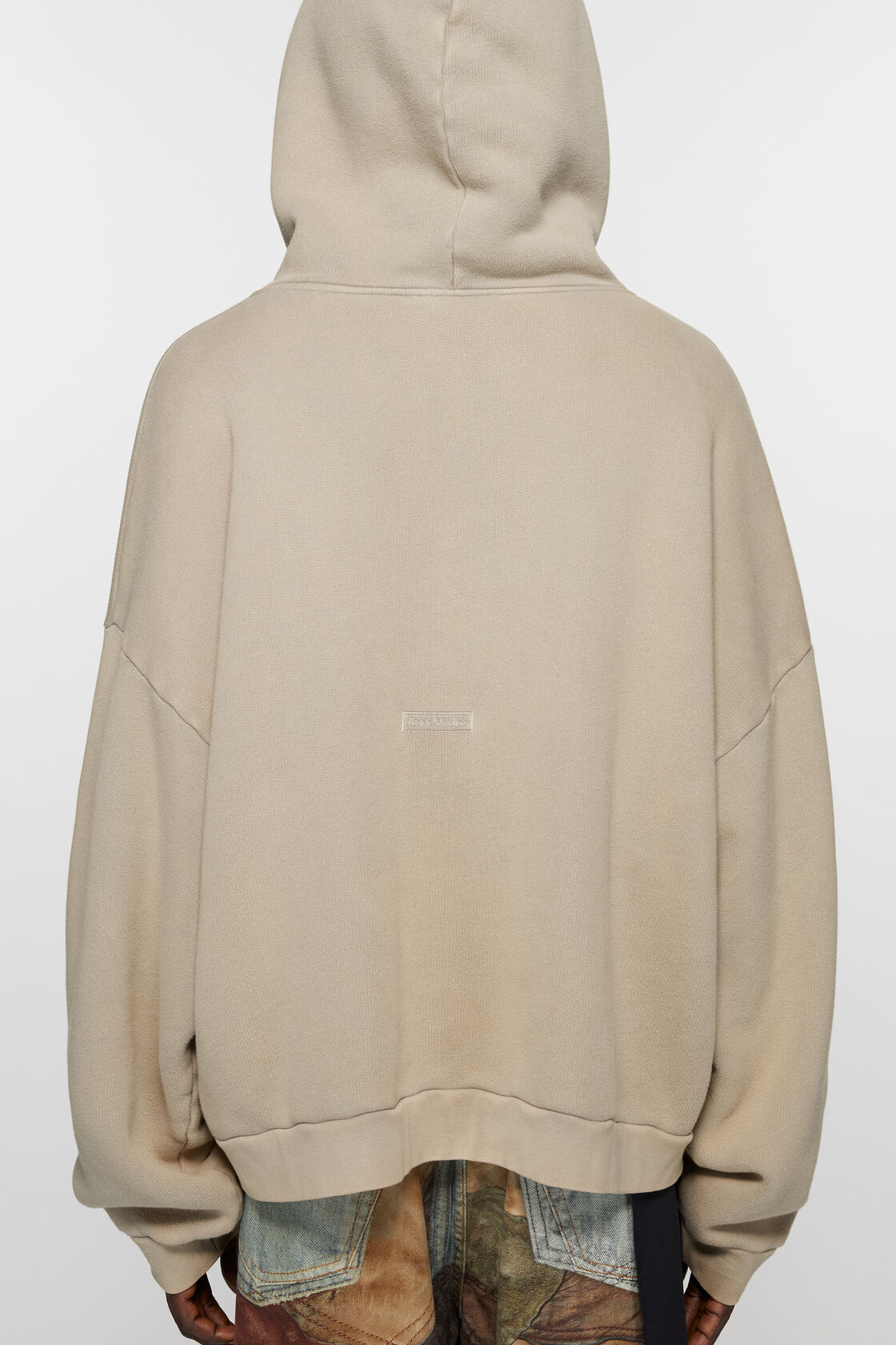 ACNE STUDIOS Vintage Oversize Sweathoodie in Concrete Grey M