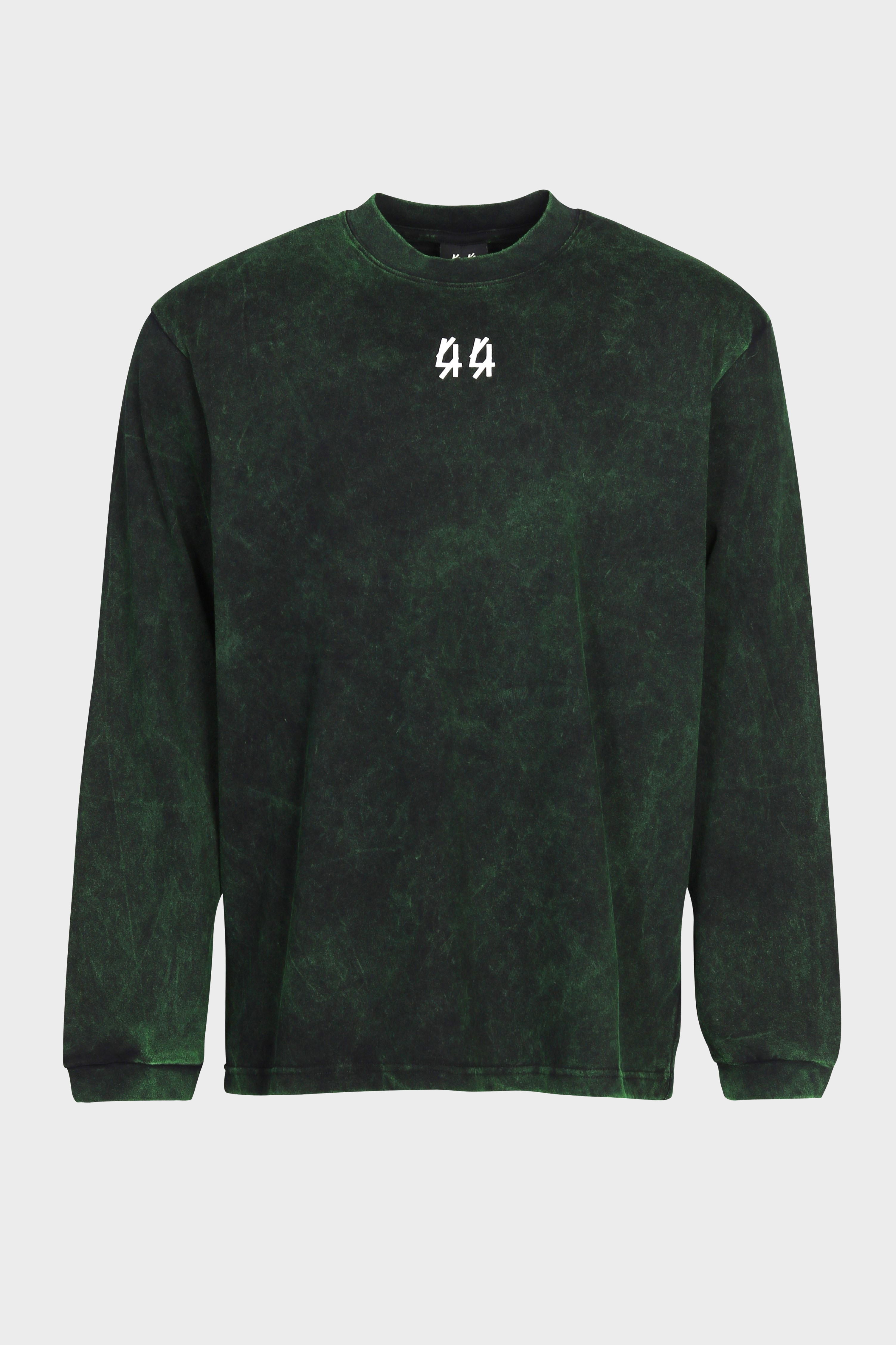 44 LABEL GROUP Overdied Solar Longsleeve in Green 44 LABEL GROUP Overdied Solar Longsleeve in Green