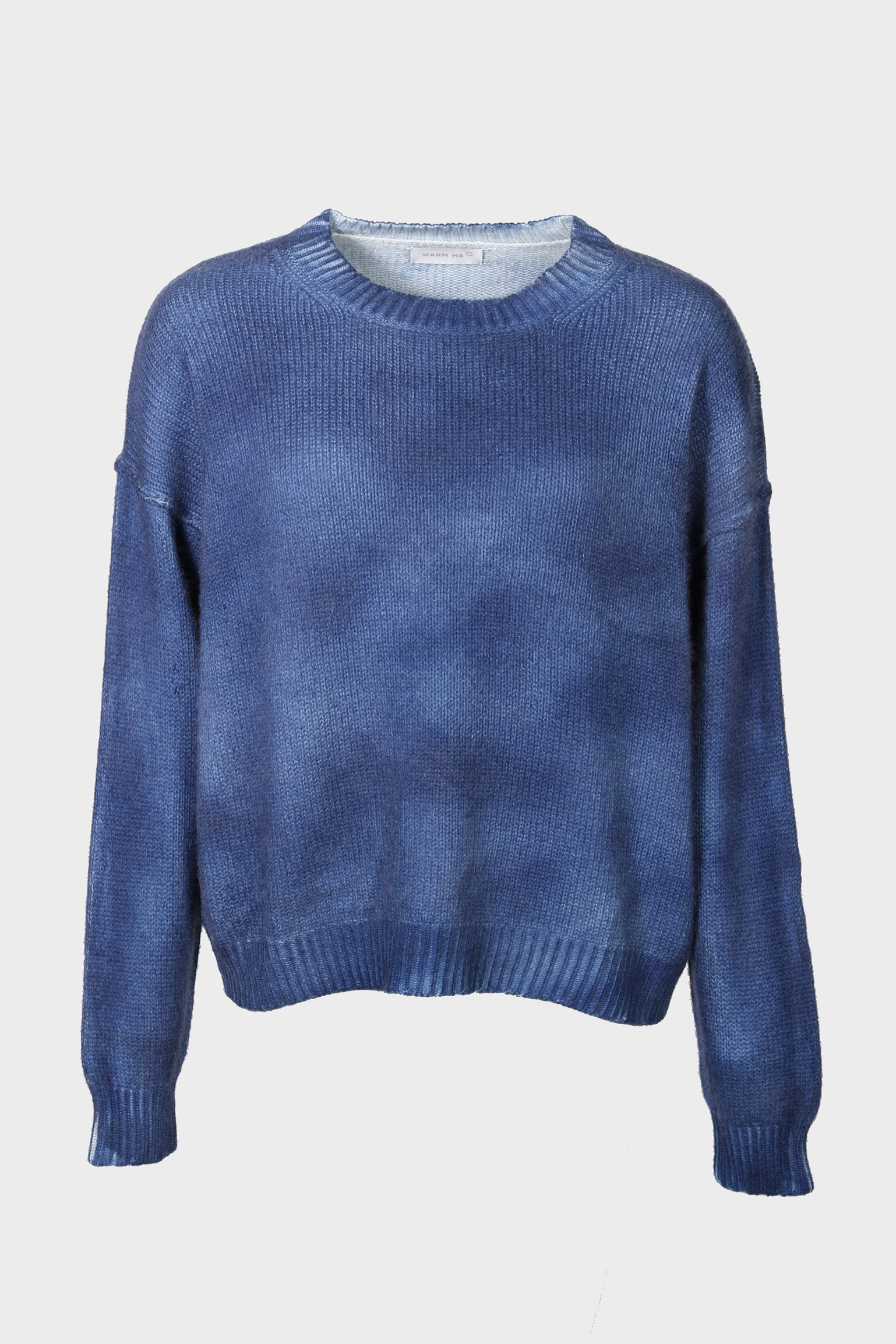 WARM ME Live Spray Cashmere Sweater in Blue