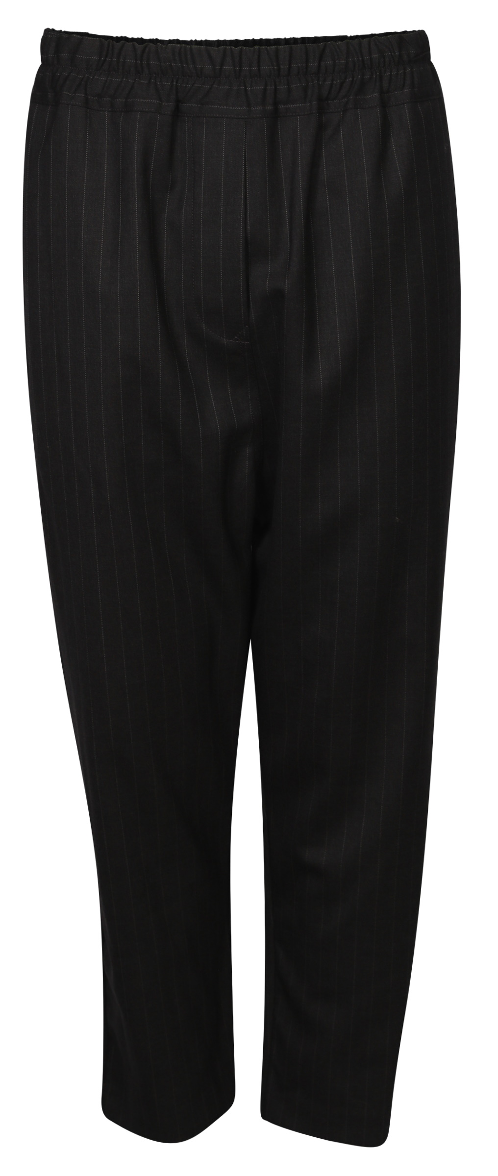 Nili Lotan Wool/Elastane Pant Safi Pinstripe Dark Grey