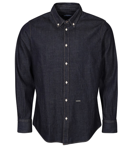 DSQUARED2 Dean B.D. Jeans Shirt in Dark Navy 52