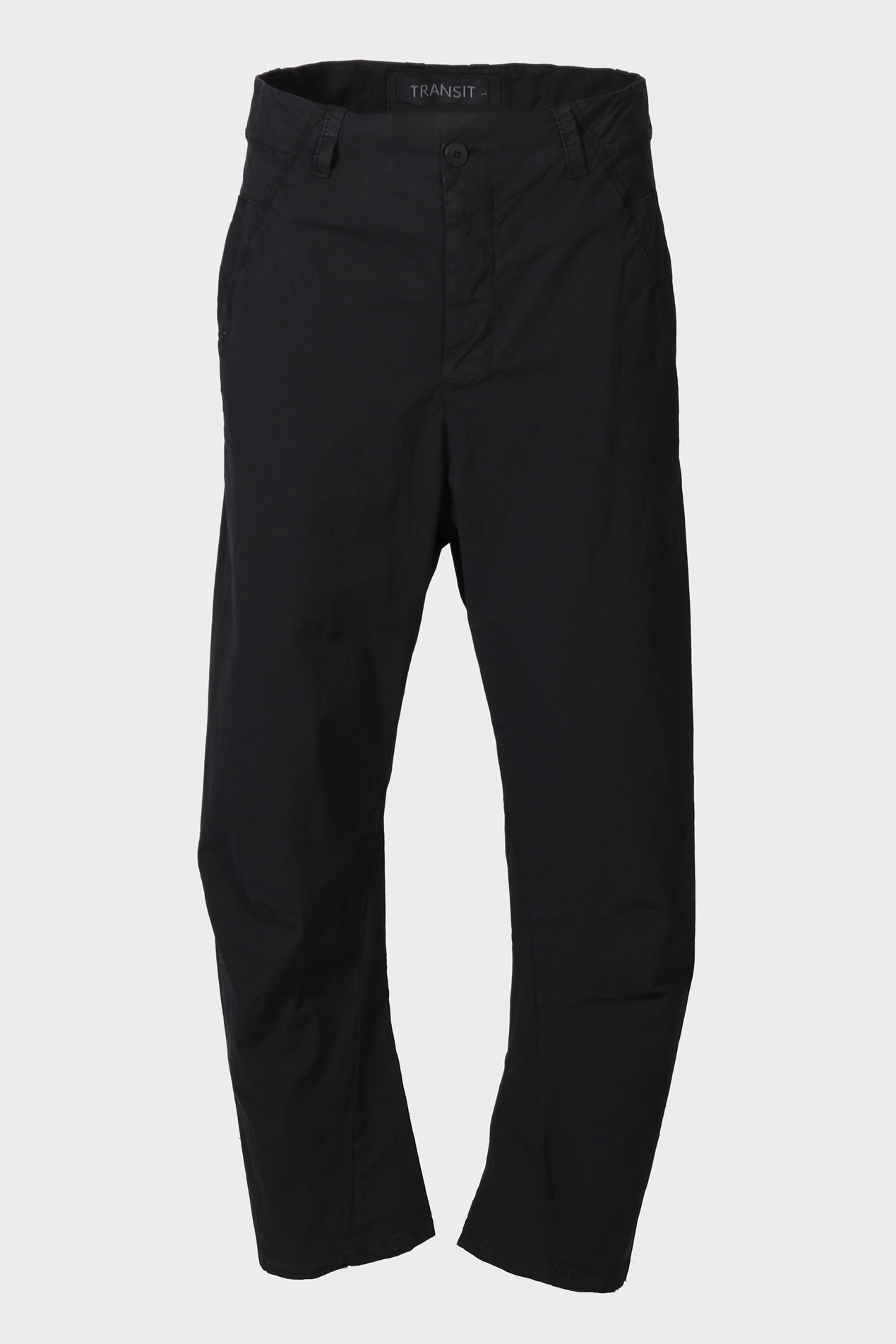 TRANSIT UOMO Cotton Stretch Pant in Black