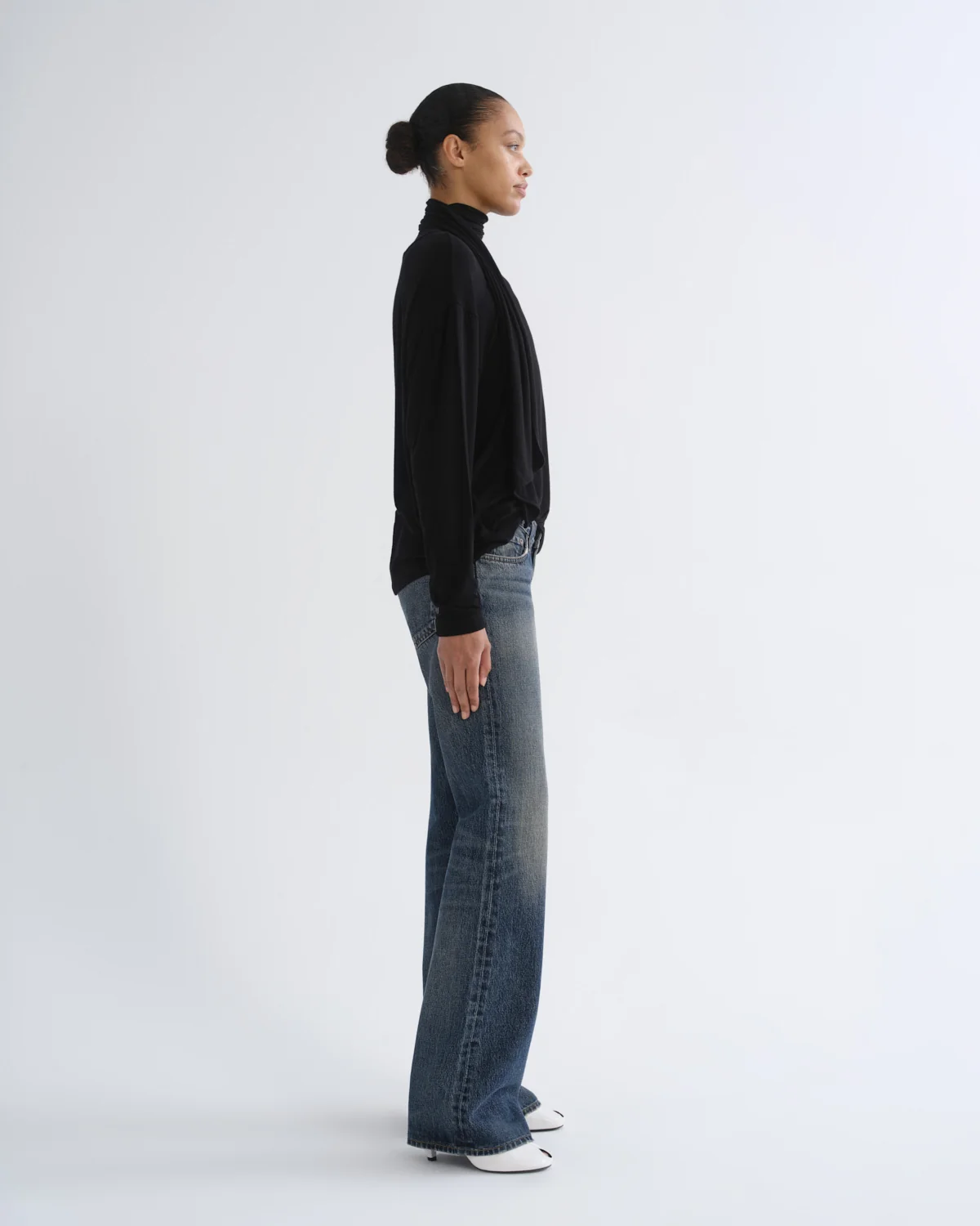 AGOLDE Low Rise Boot Jeans in Combination Wash
