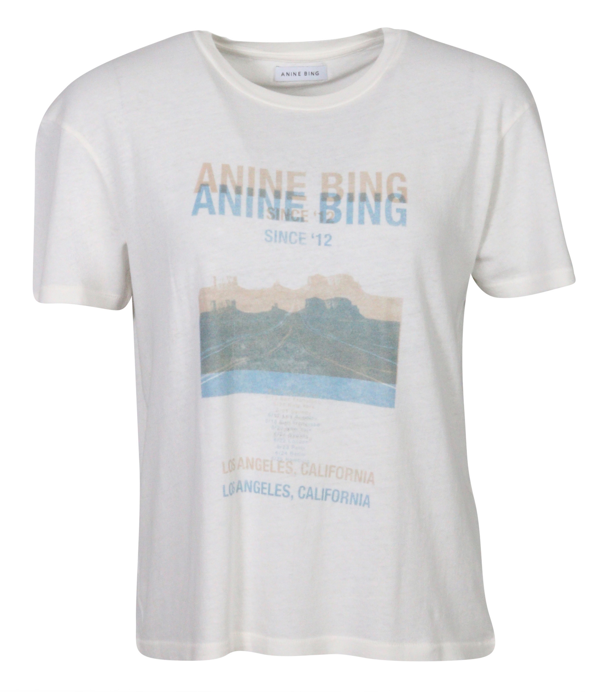 Anine Bing T-Shirt Ecru Printed