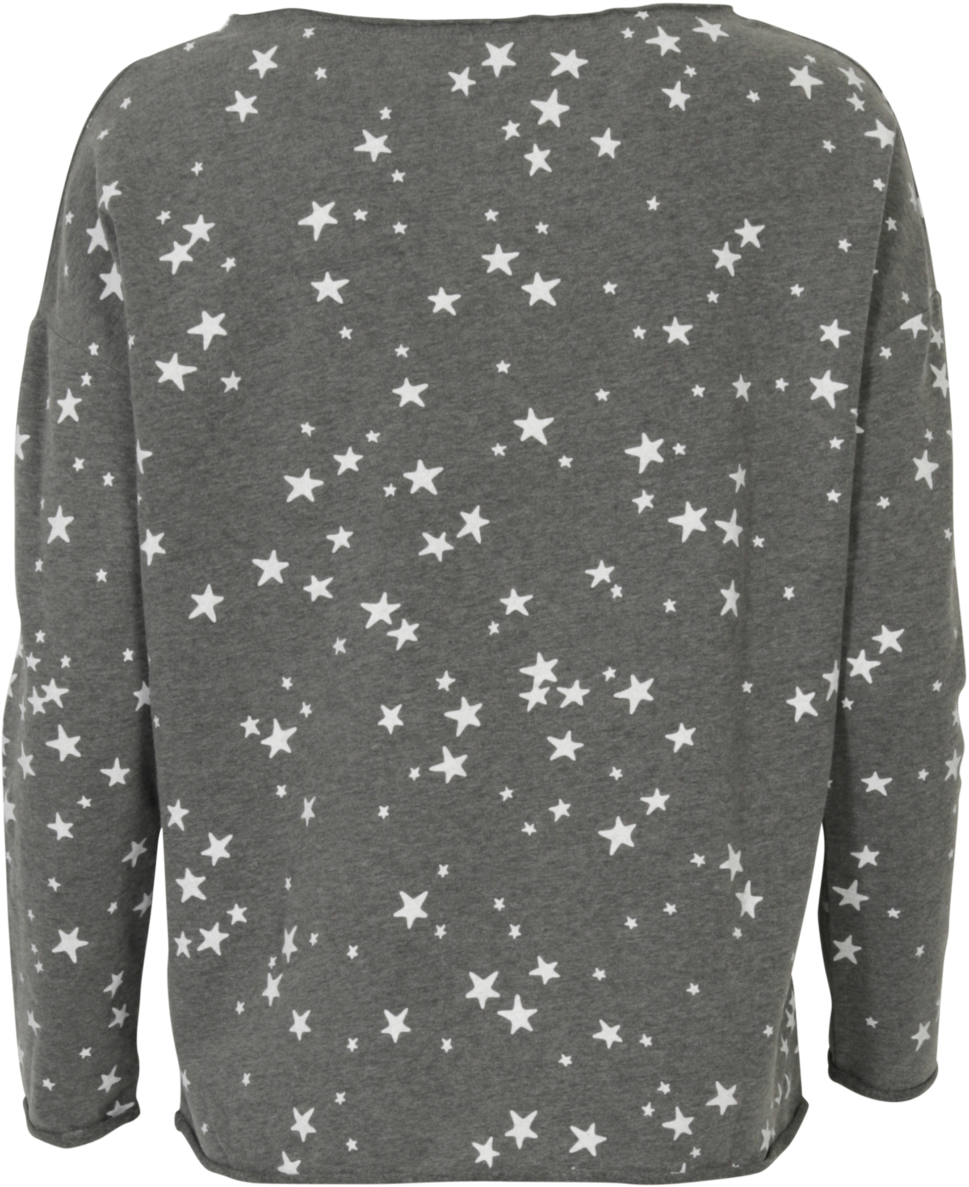 Juvia Lounge Wear Sweatshirt Stars grau