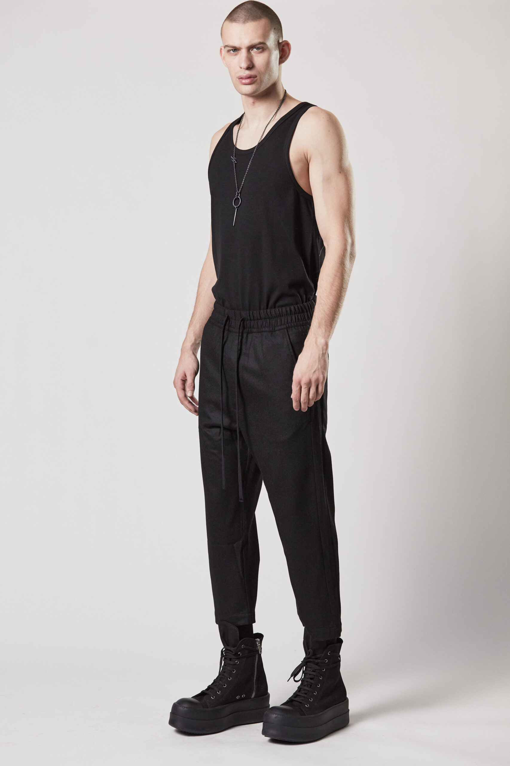 THOM KROM Wool Stretch Pant in Black XXL