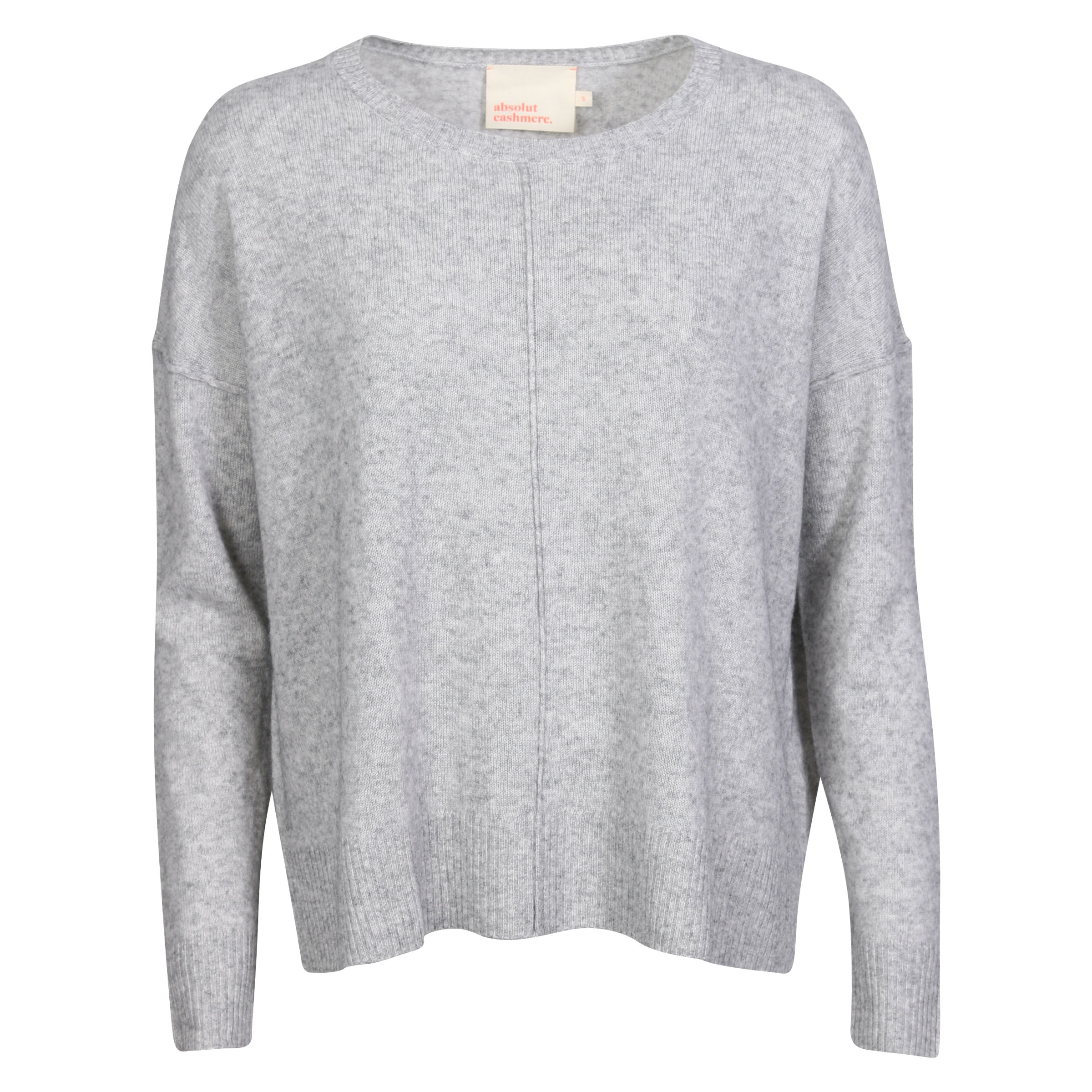 Absolut Cashmere Oversized Sweater Kenza Light Grey Melange XS