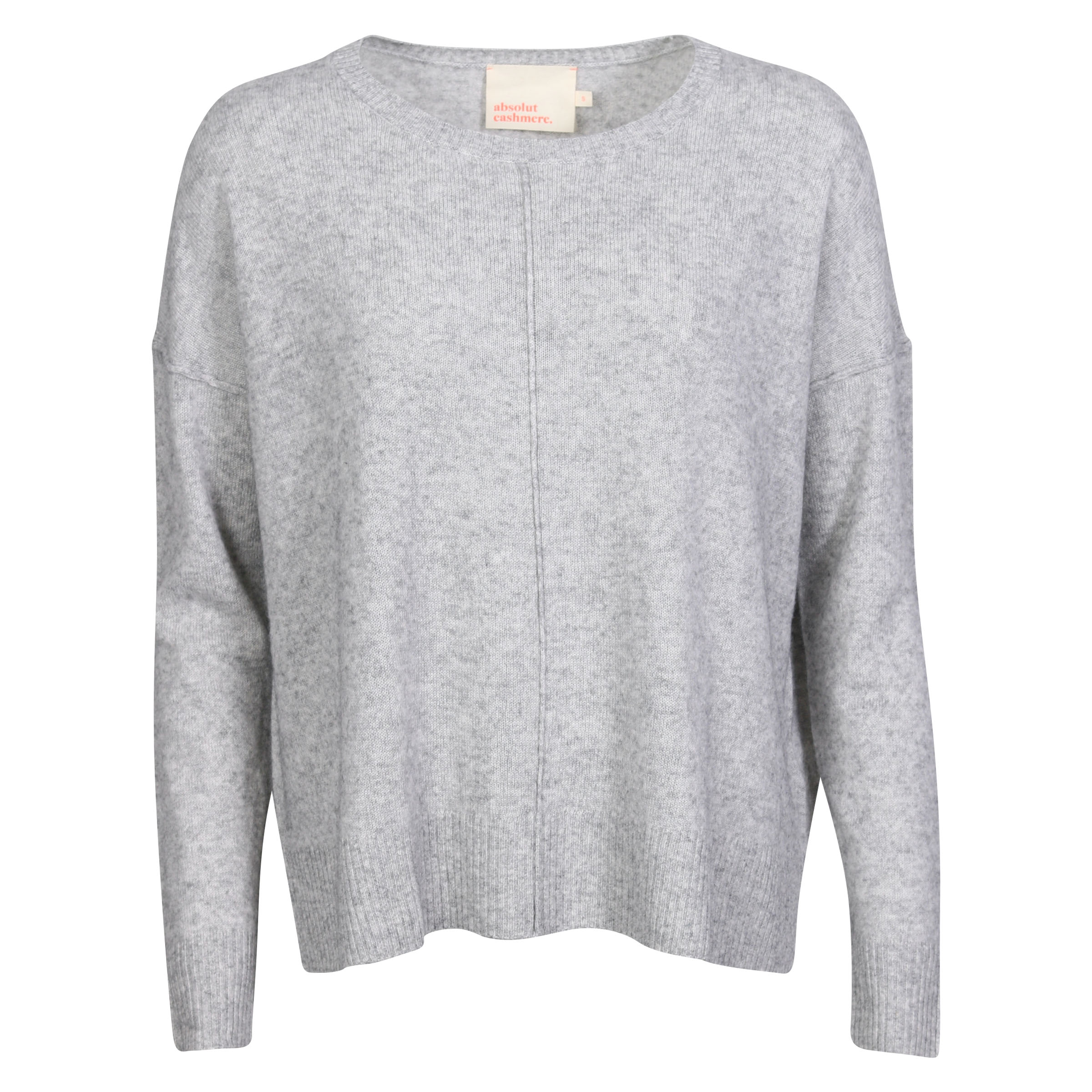 Absolut Cashmere Oversized Sweater Kenza Light Grey Melange