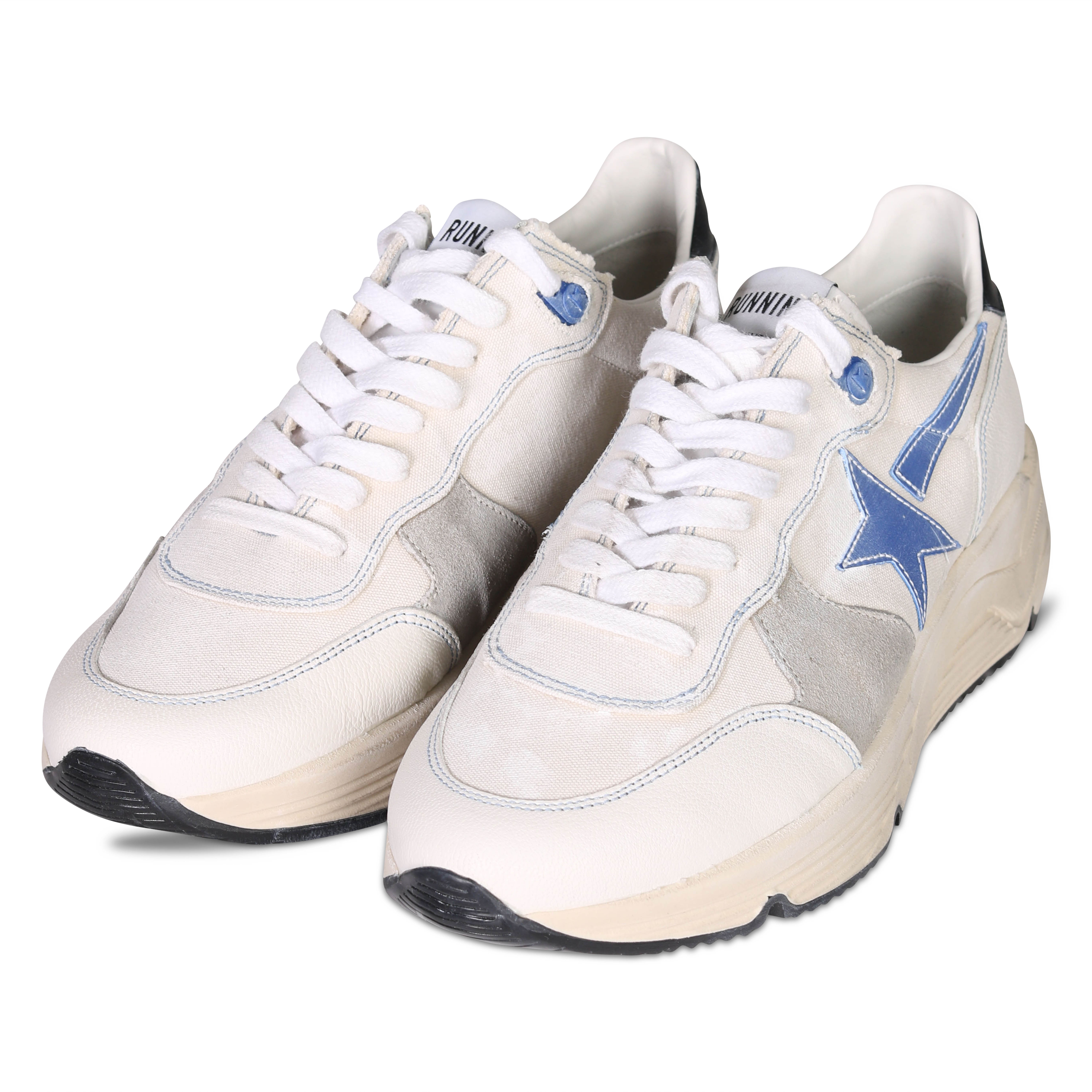 Golden Goose Sneaker Running in Creamy White Ice