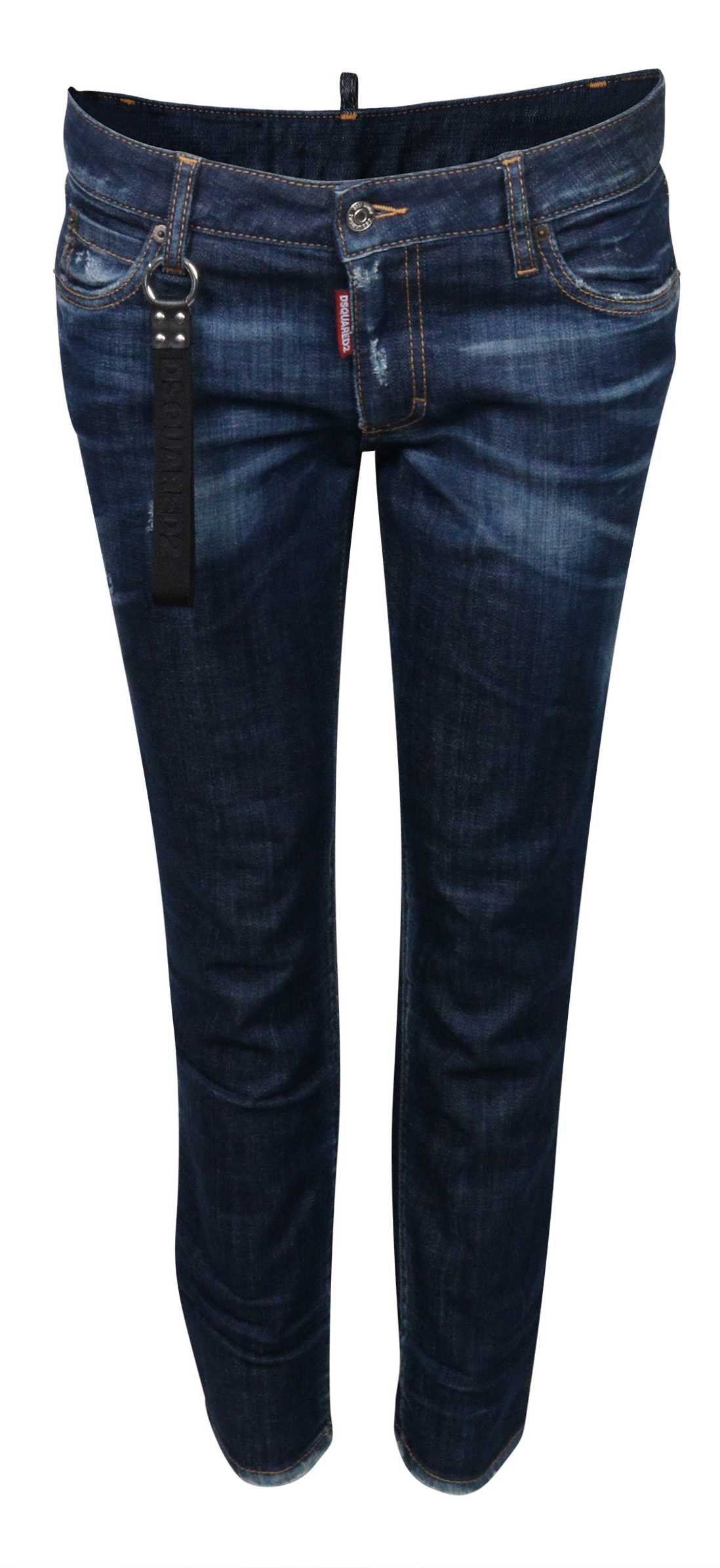 Dsquared Jeans Runway Jean Straight Cropped Blue