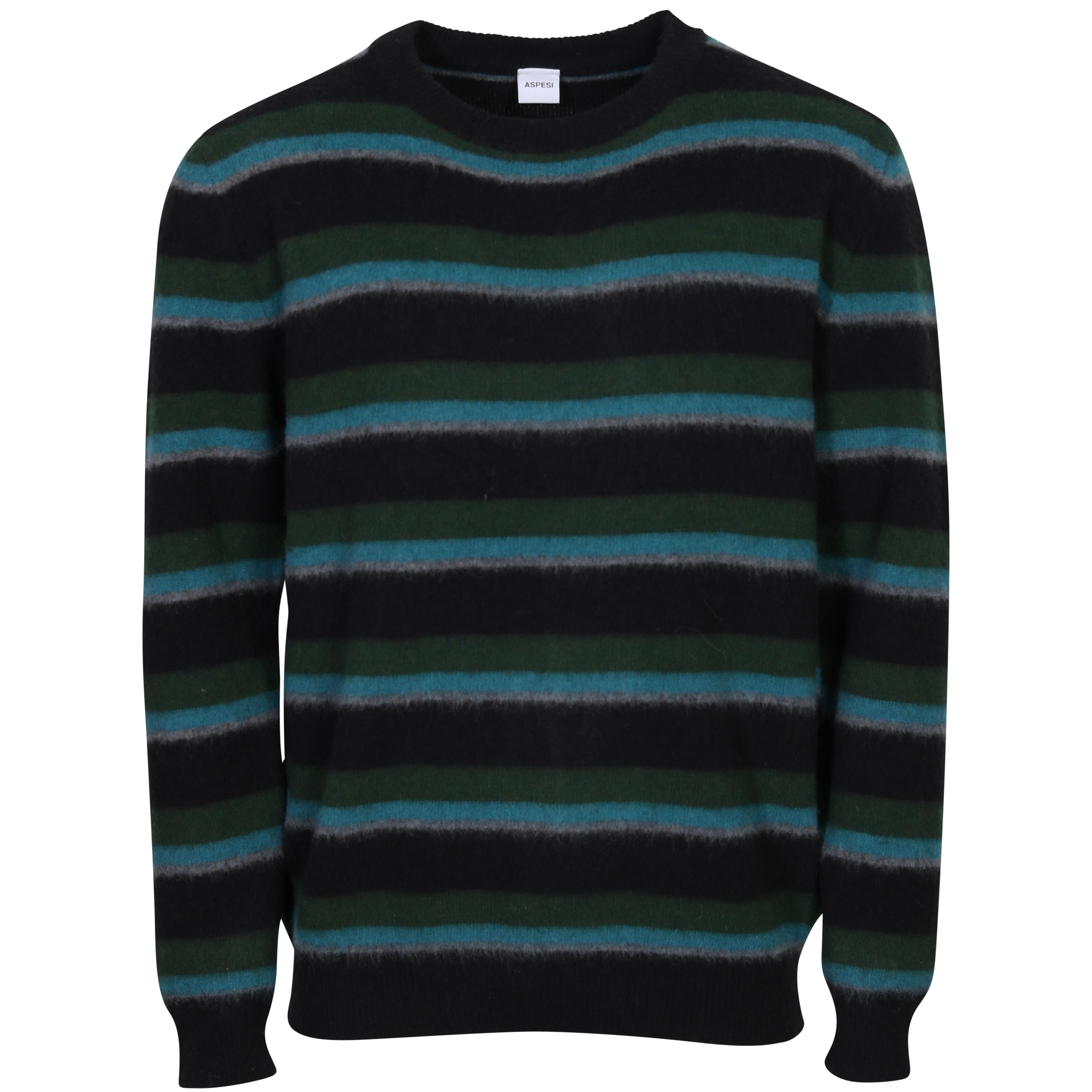 Aspesi Fleece Knit Pullover Striped