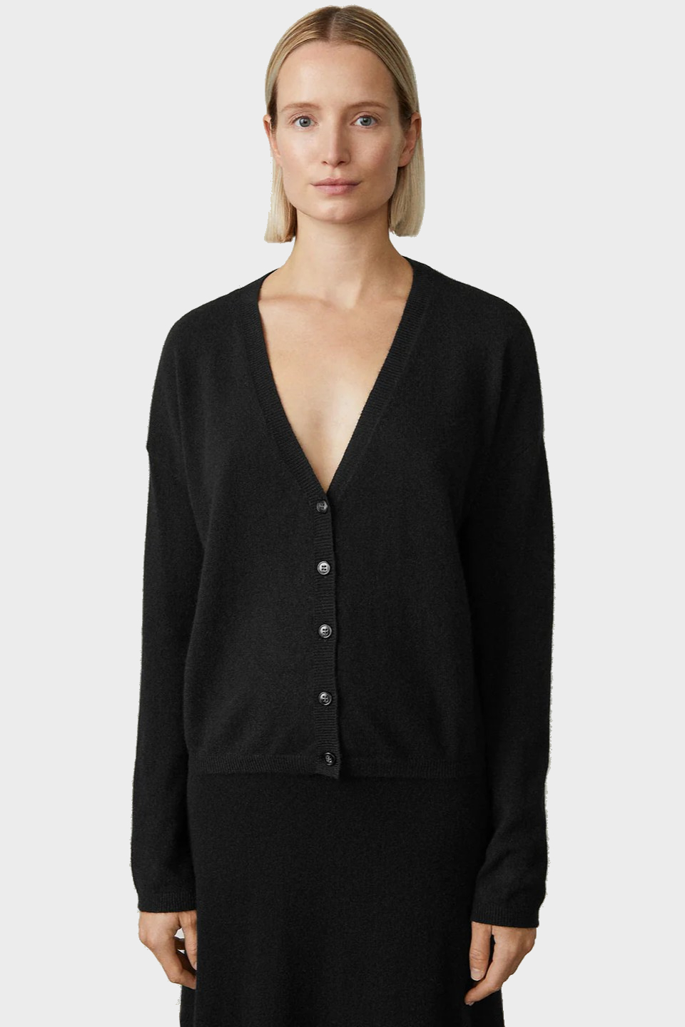LISA YANG Abby Cashmere Cardigan in Black