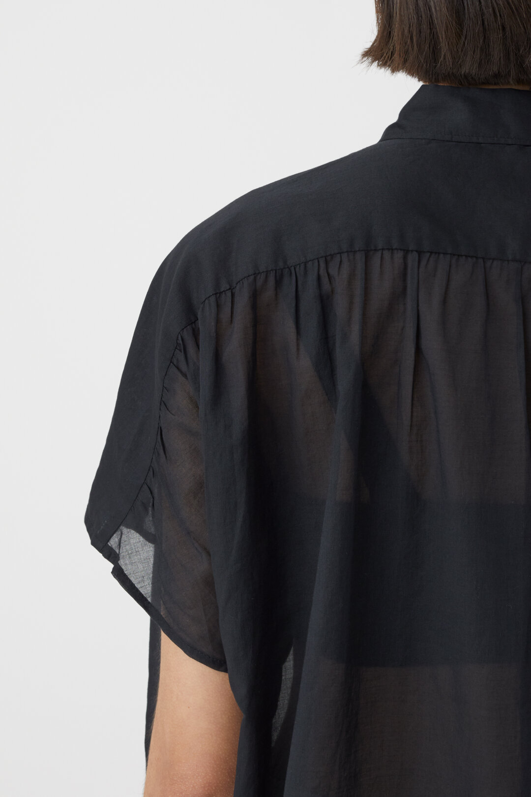 CLOSED Gathered Shirt in Black