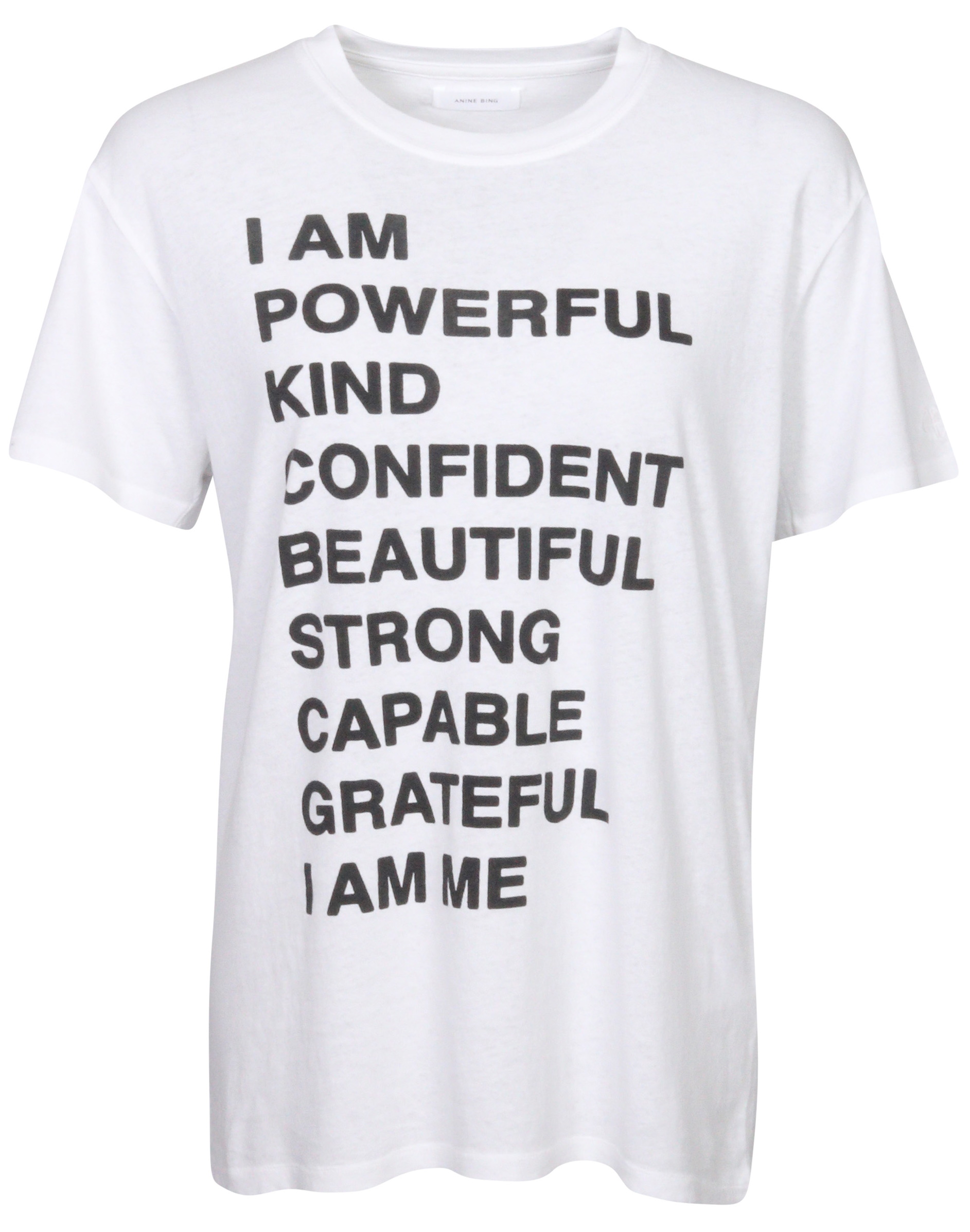 Anine Bing T-Shirt Empowerment White Printed