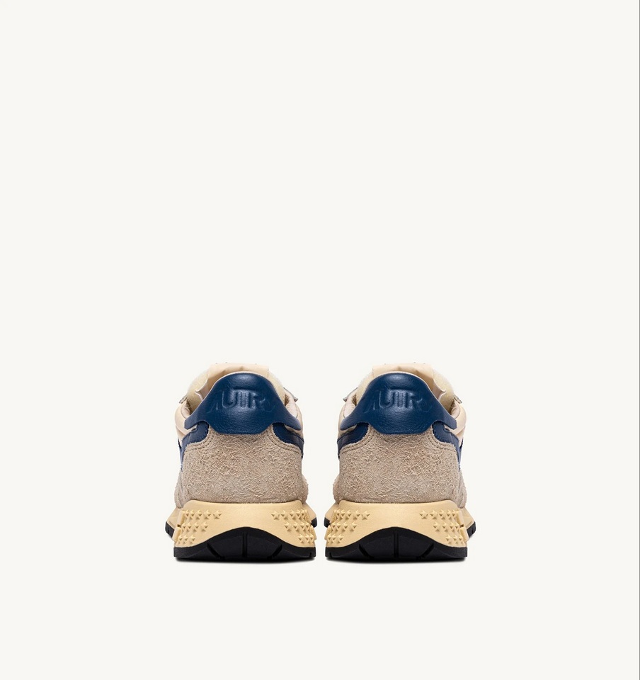 AUTRY ACTION SHOES Reelwind Low Sneaker in Beige/Blue