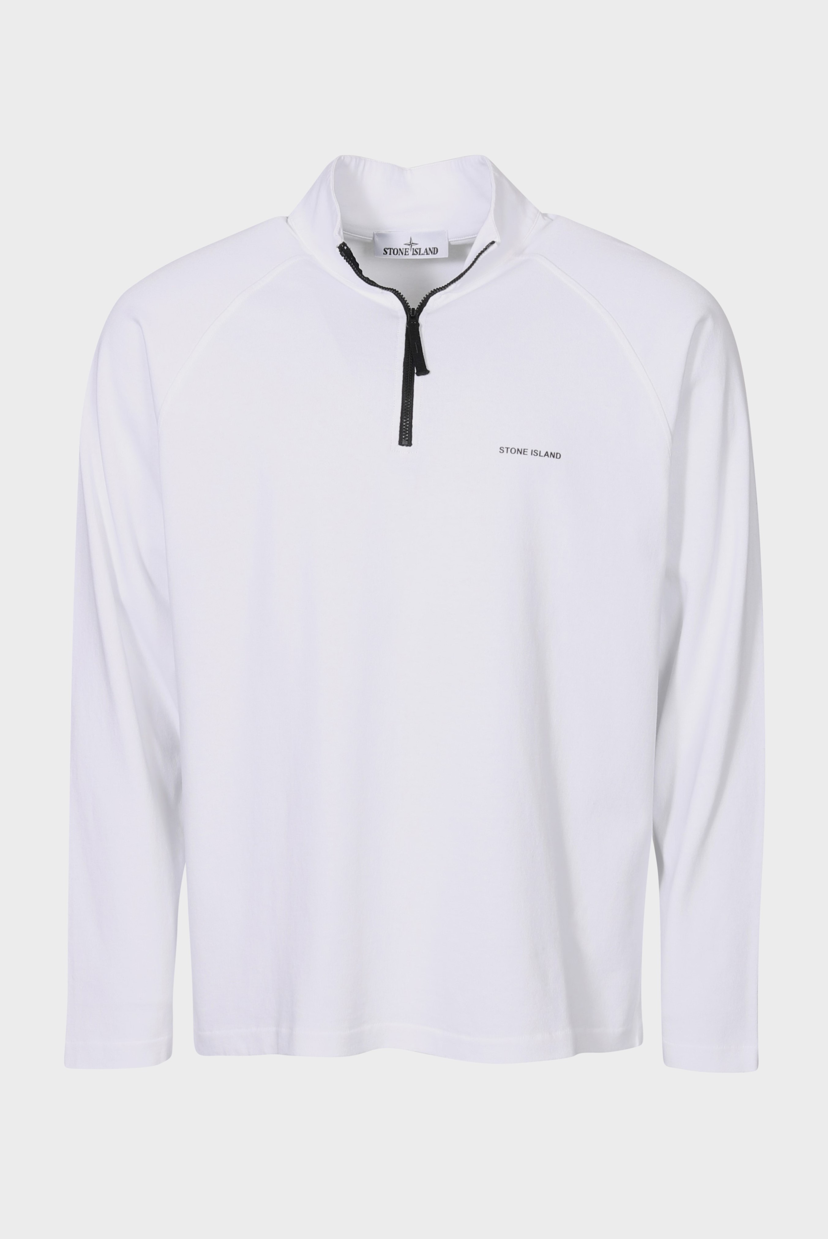 STONE ISLAND Stamp Half Zip Longsleeve in White L