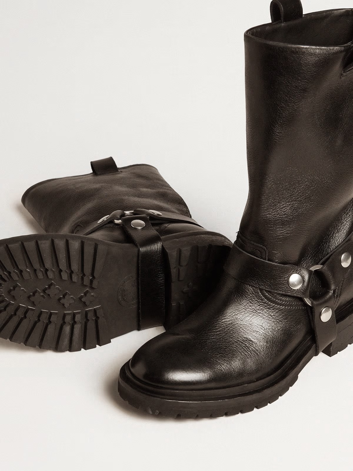 GOLDEN GOOSE Biker Boot in Black