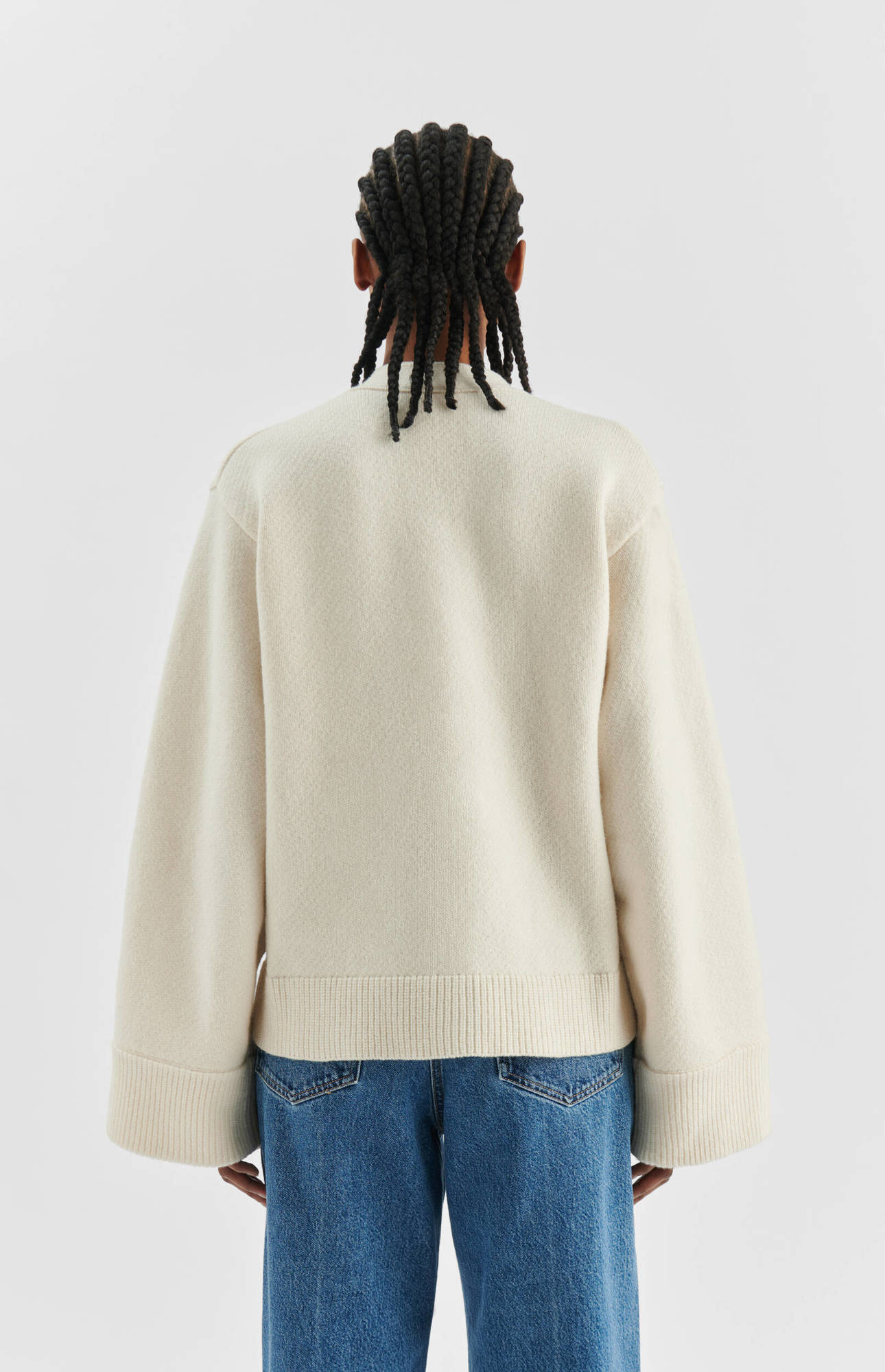 AXEL ARIGATO Memory Relaxed Cardigan in Off White S